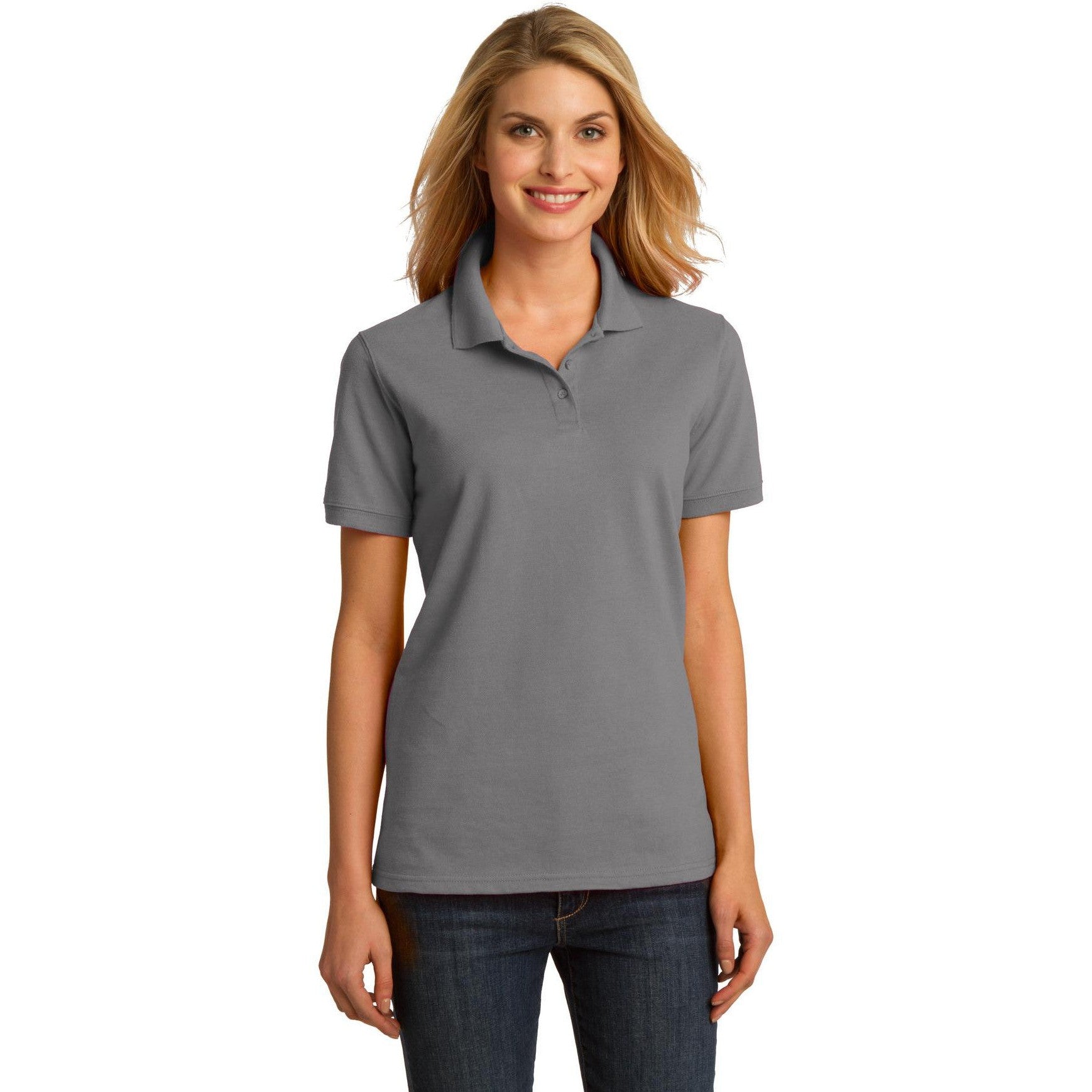 CLOSEOUT - Port & Company Ladies Ring Spun Pique Polo