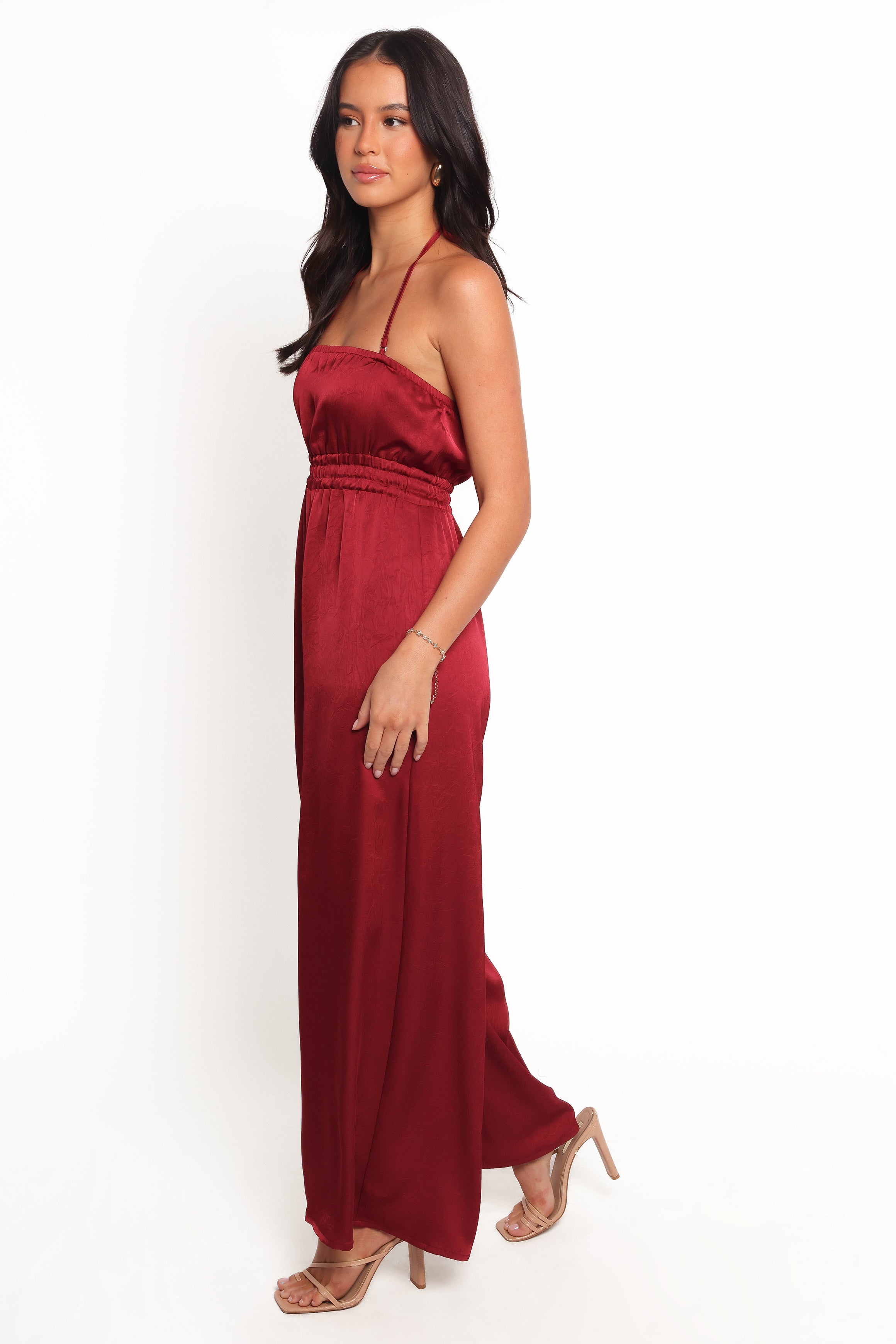 Melanii Jumpsuit - Deep Red