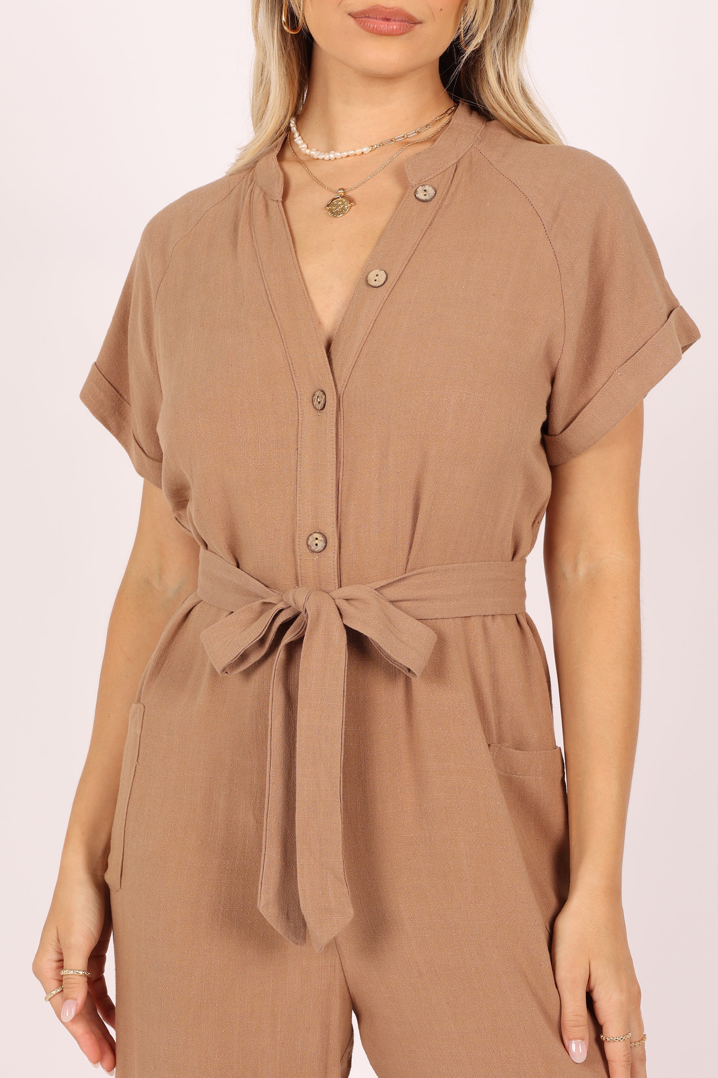 Archie Jumpsuit - Mocha