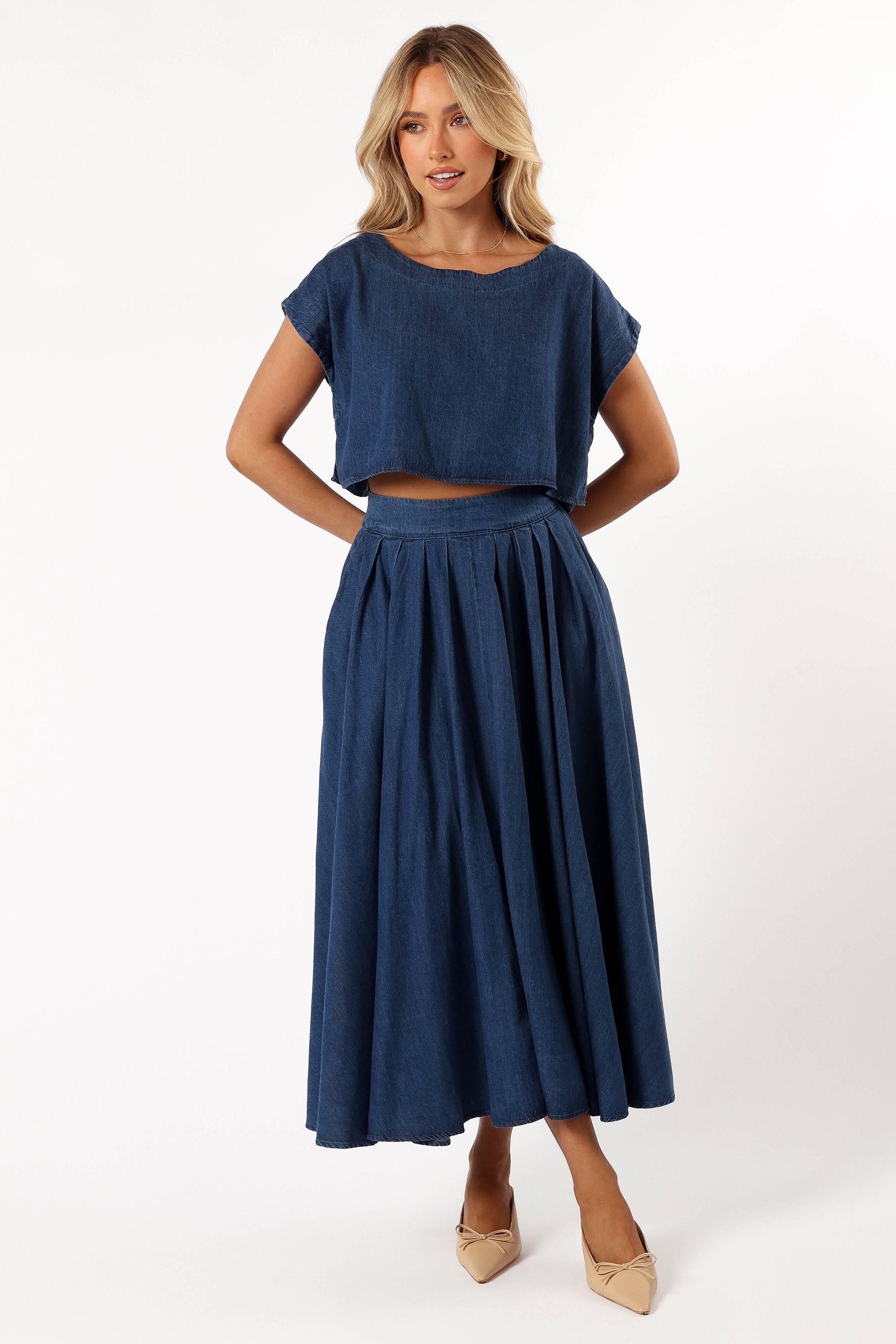 Rylie Two Piece Set - Dark Denim