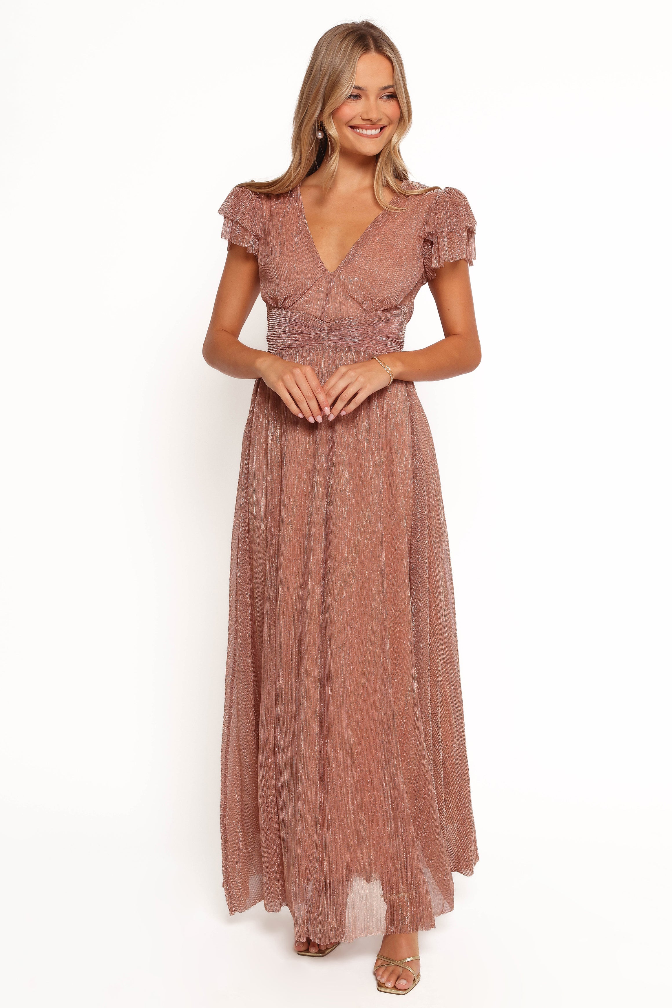 Cressida Maxi Dress - Rose Gold