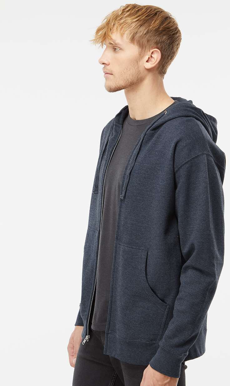 OUTLET-Independent Trading Co. Midweight Full-Zip Hooded Sweatshirt