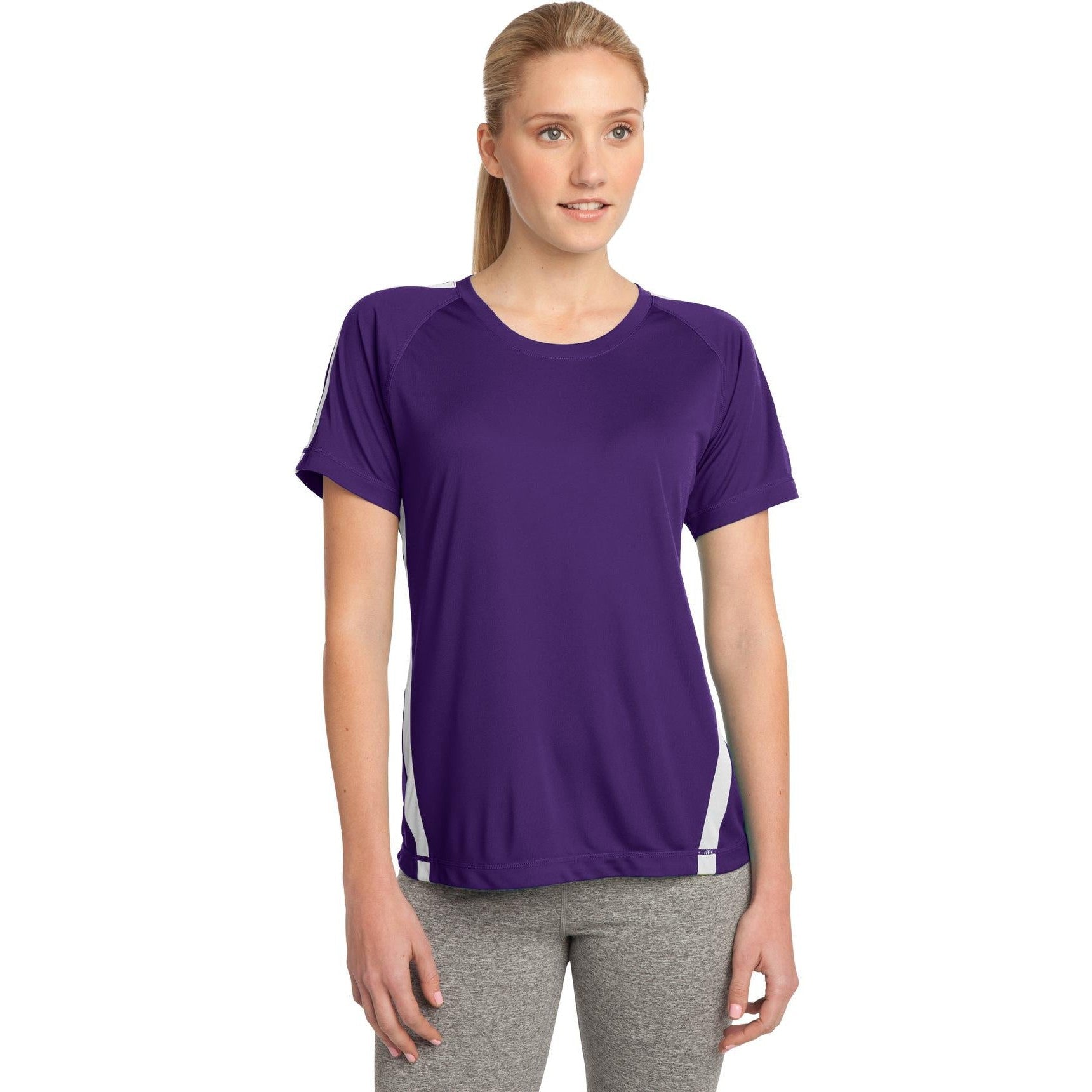 CLOSEOUT - Sport-Tek Ladies Colorblock PosiCharge Competitor Tee