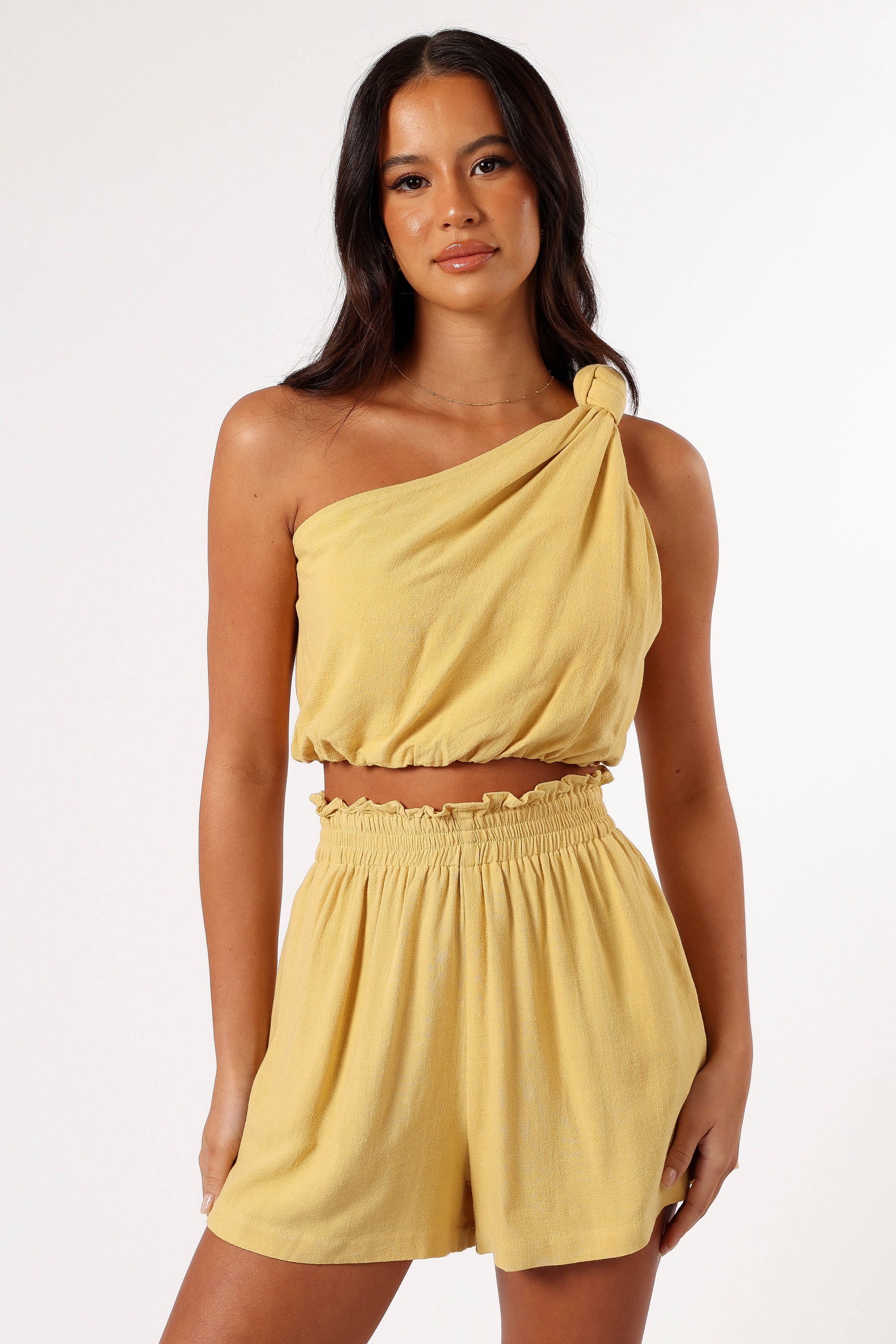 Sally Top & Short Set - Butter Yellow