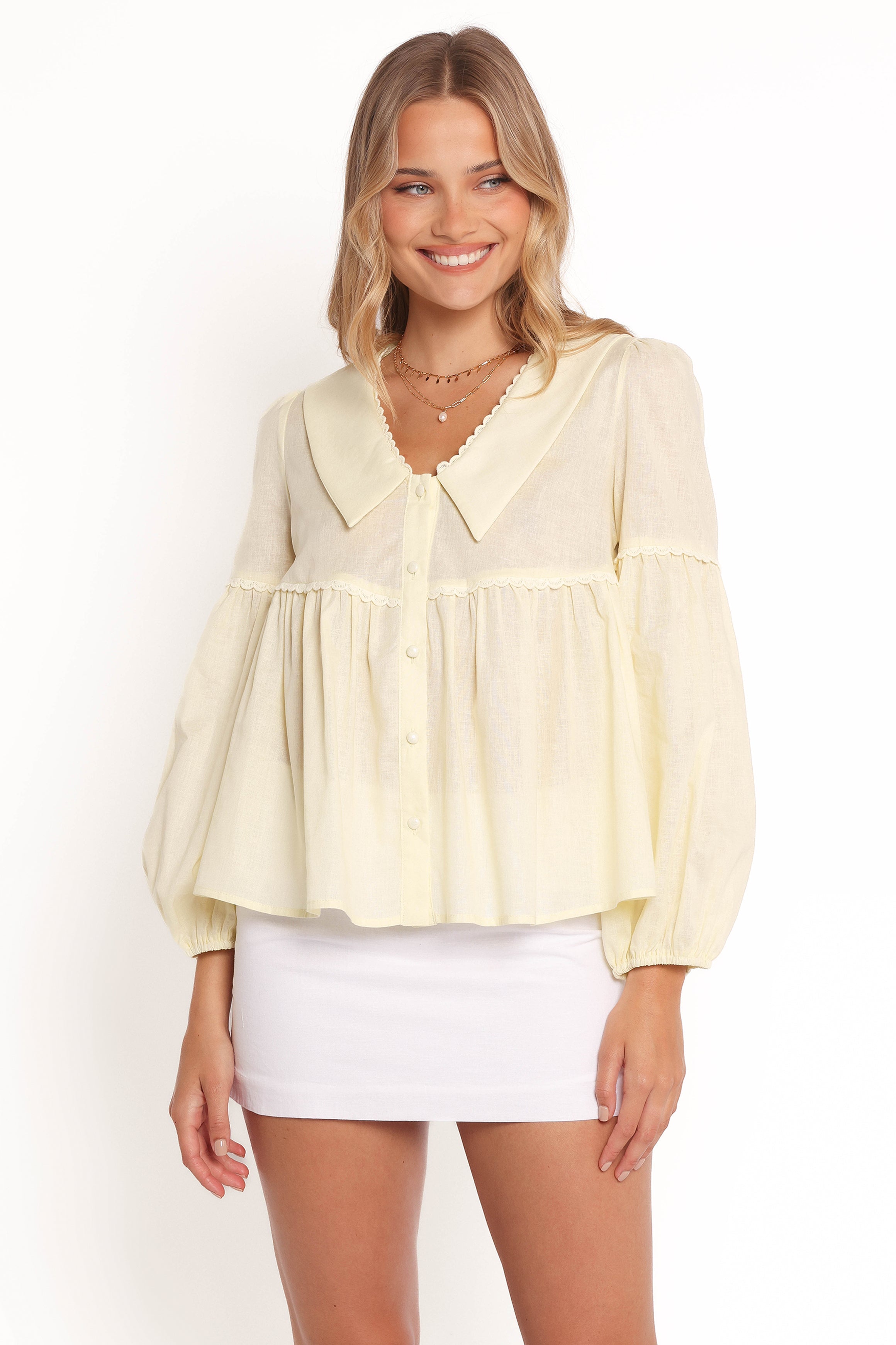 Thalassa Top - Butter Yellow