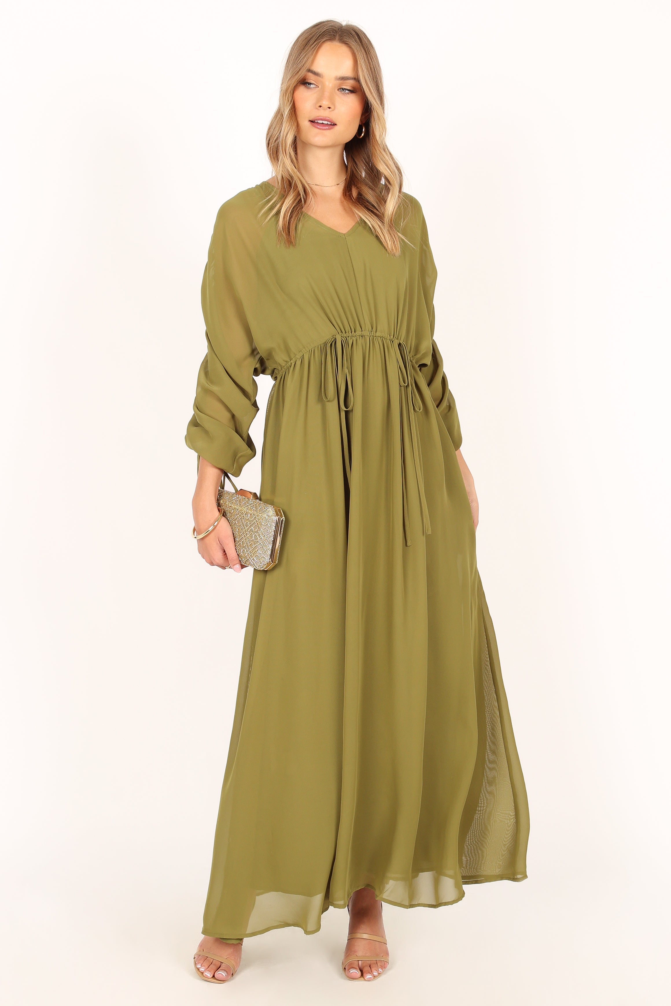 Ramona Long Sleeve Maxi Dress - Sage