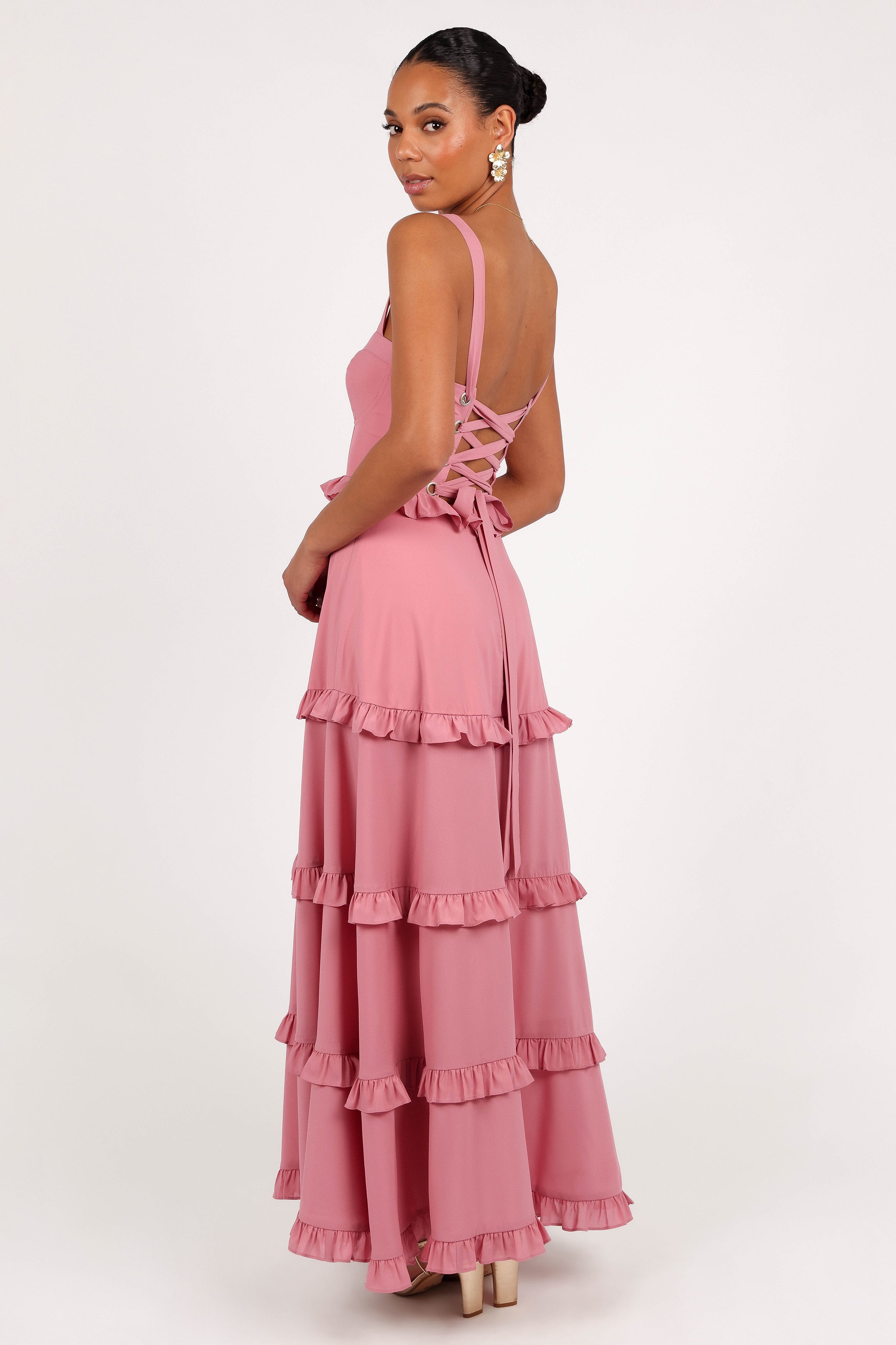 Lillee Tiered Maxi Dress - Mauve