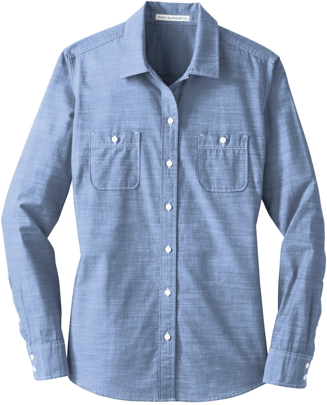 OUTLET-Port Authority Ladies Slub Chambray Shirt