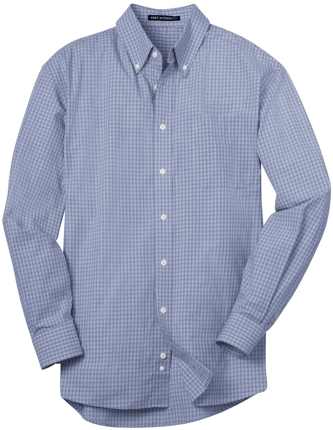 OUTLET-Port Authority Plaid Pattern Easy Care Shirt