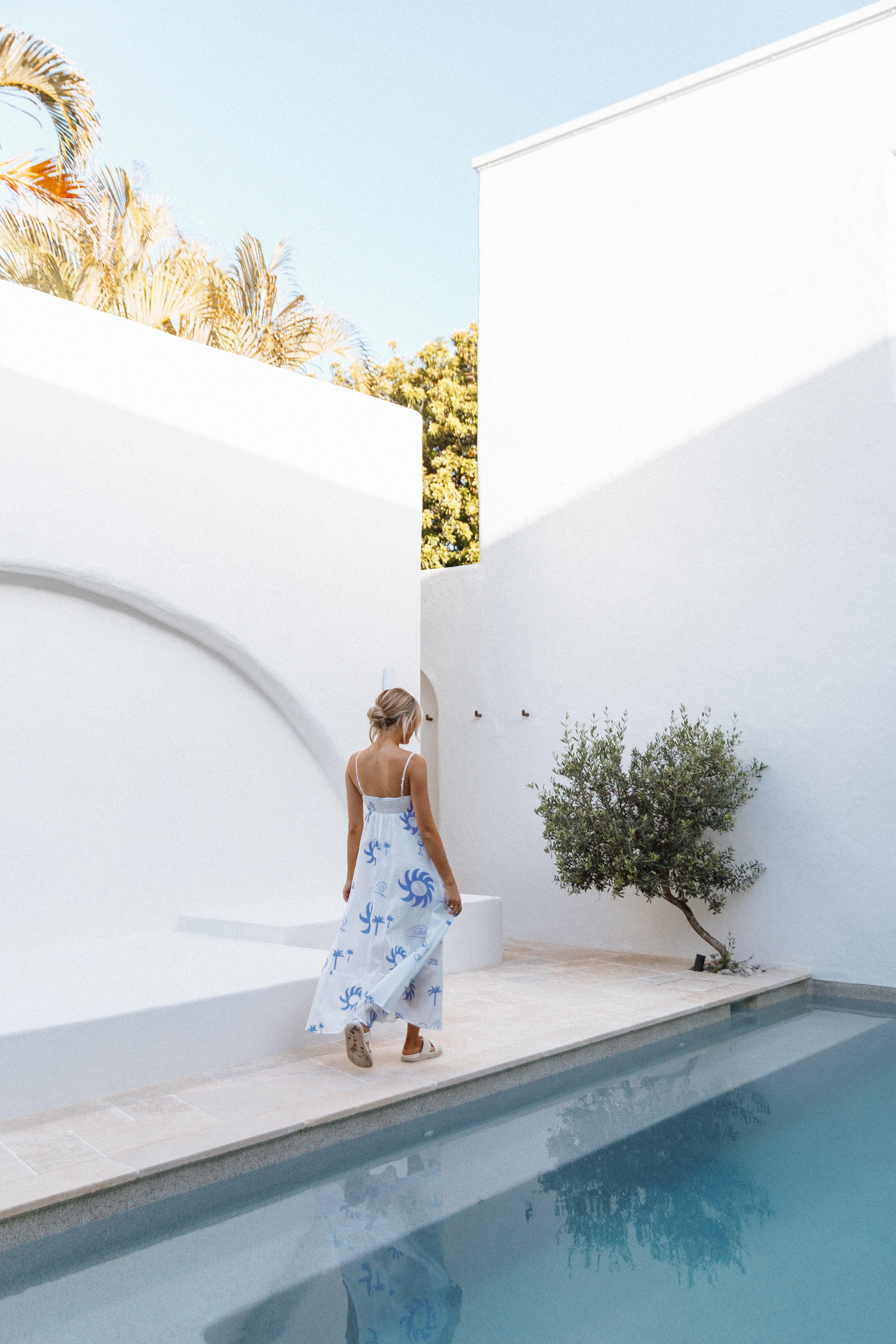 Seville Maxi Dress - Blue Wave