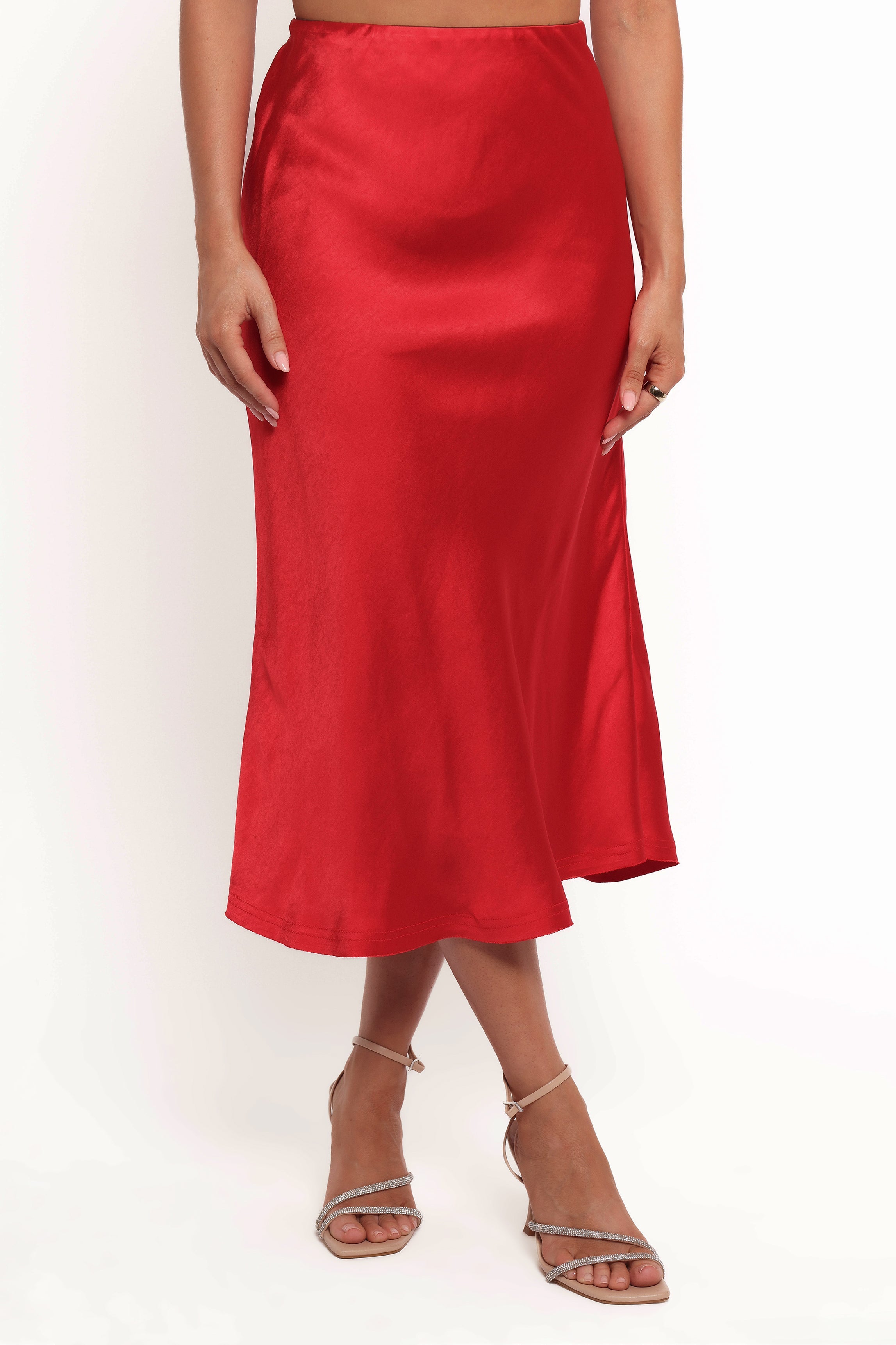 Karla Midi Skirt - Red