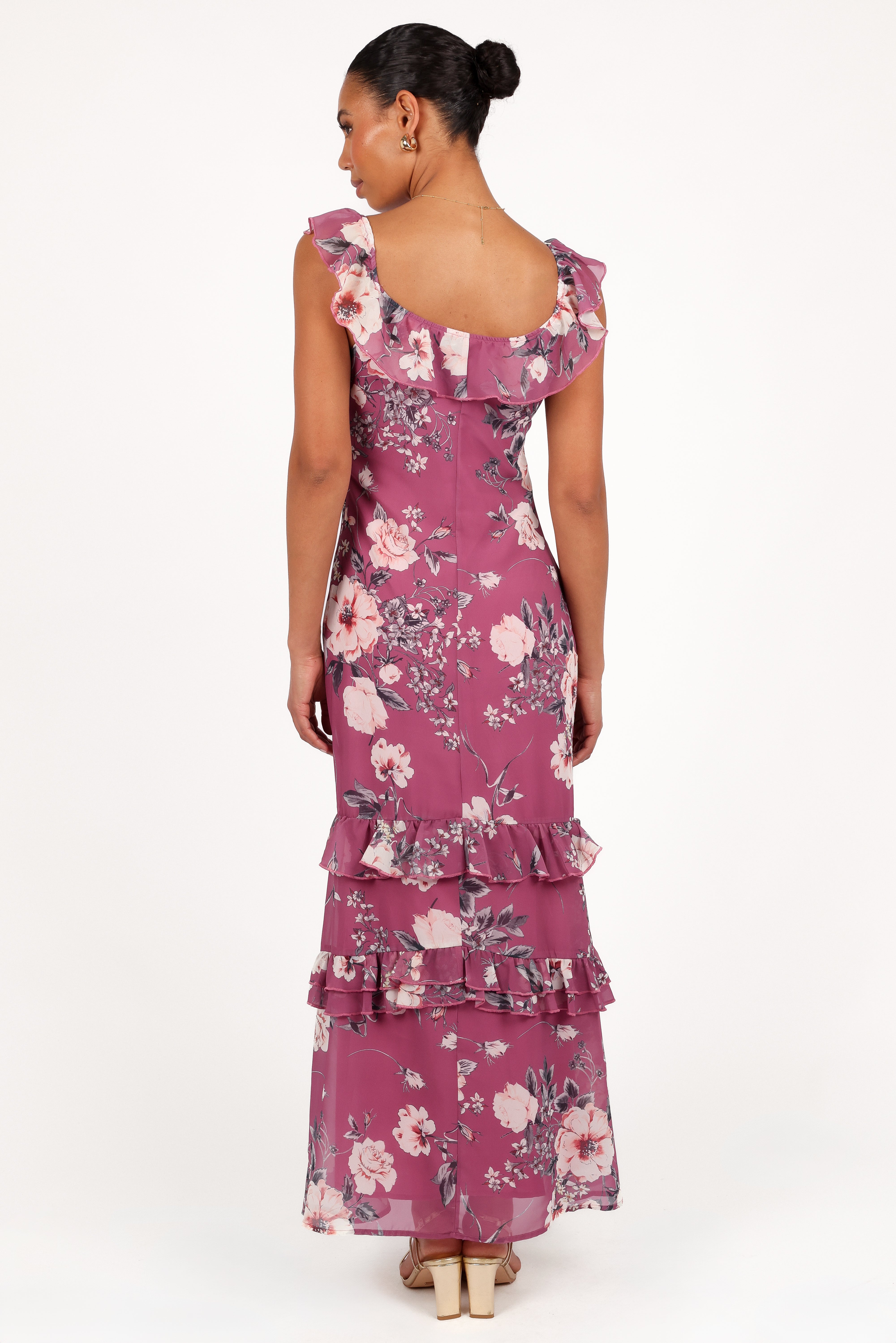 Irelynn Maxi Dress - Dark Rose Floral