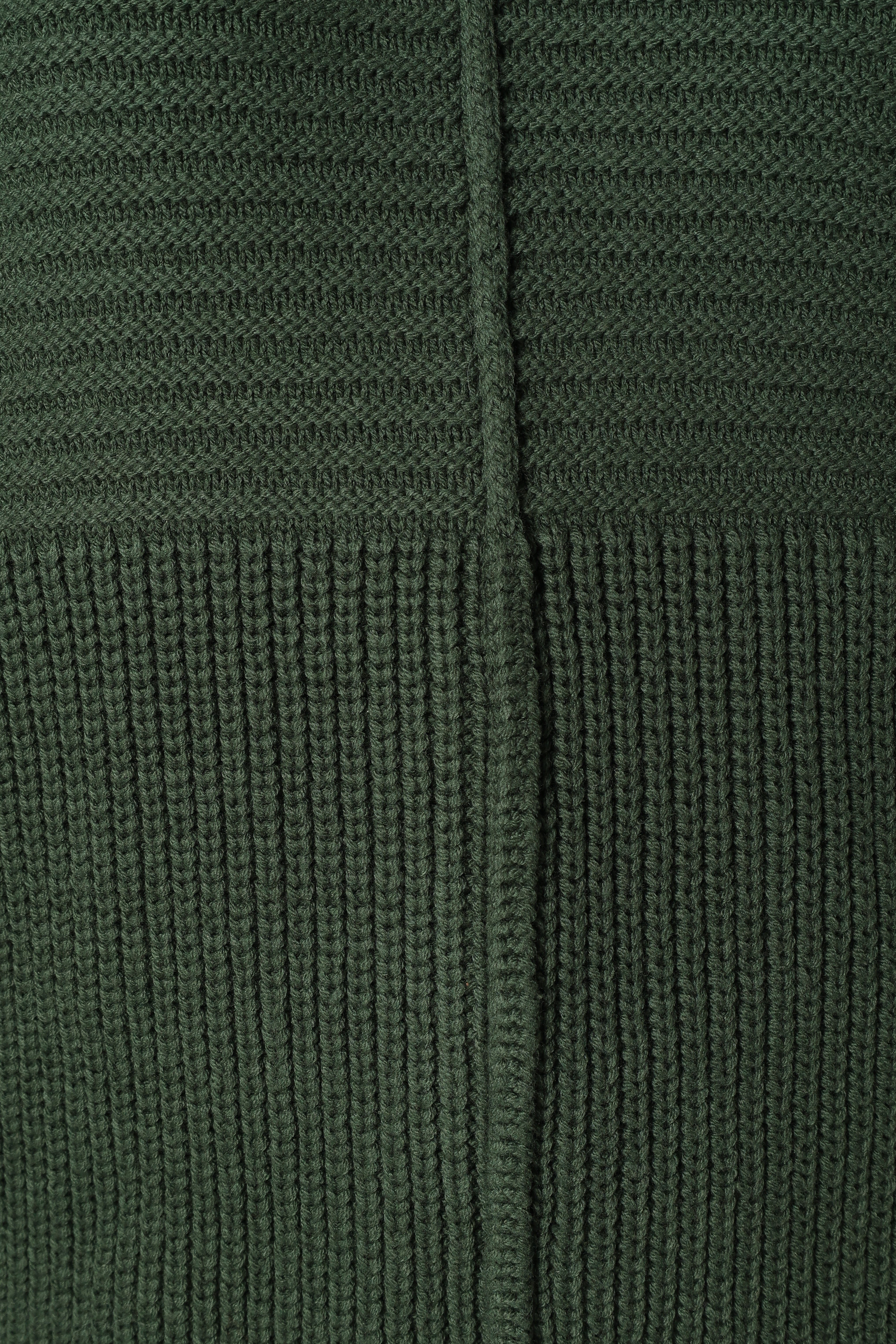 Meredith Ribbed Crewneck Knit Sweater - Green