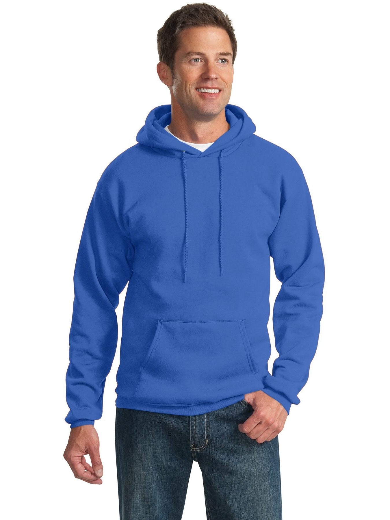 OUTLET-Port & Company Essential Fleece Pullover Hooded Sweatshirt