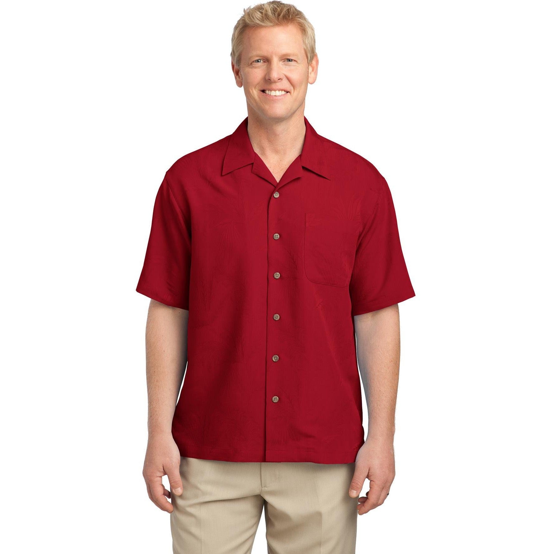 CLOSEOUT - Port Authority Patterned Easy Care Camp Shirt