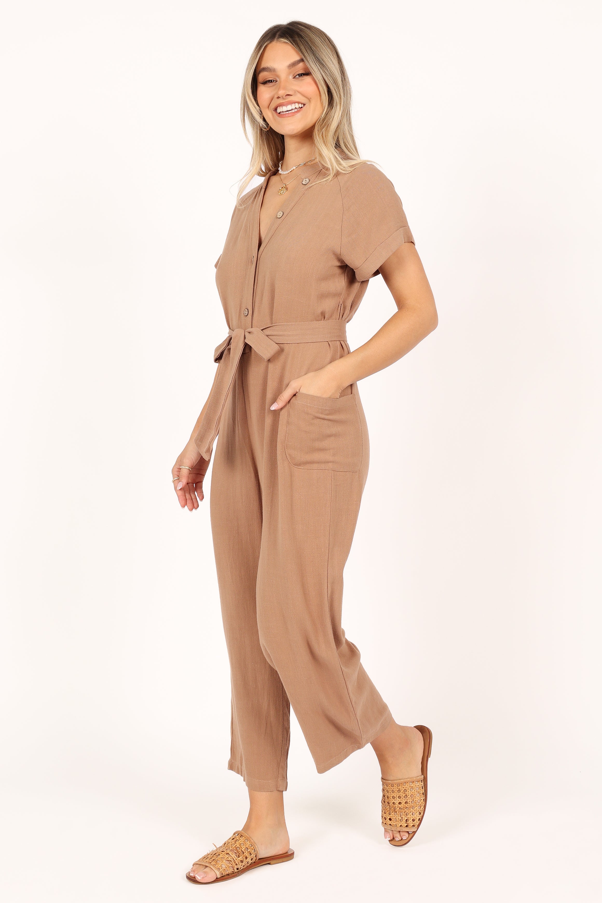 Archie Jumpsuit - Mocha