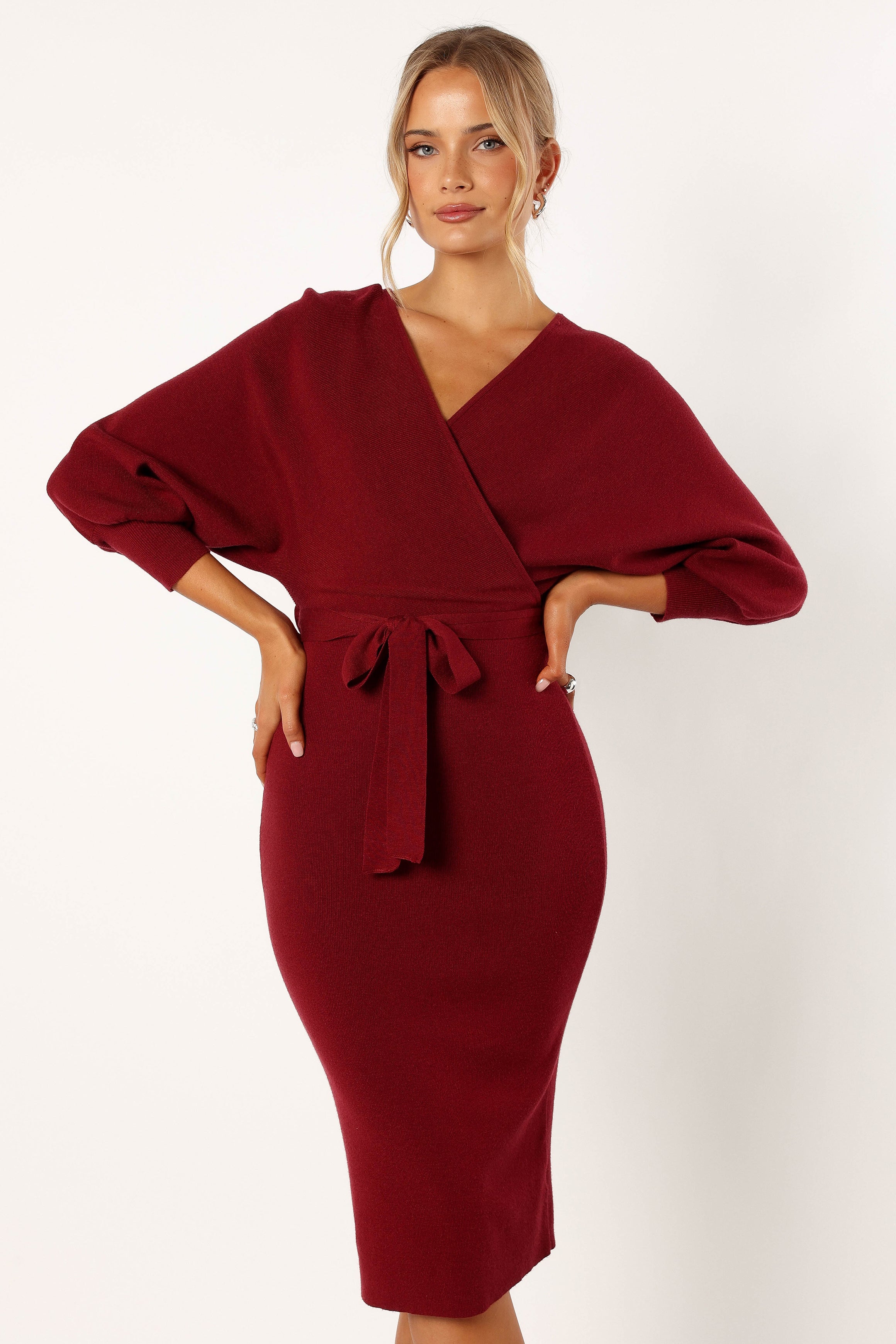 Nate Dress - Merlot