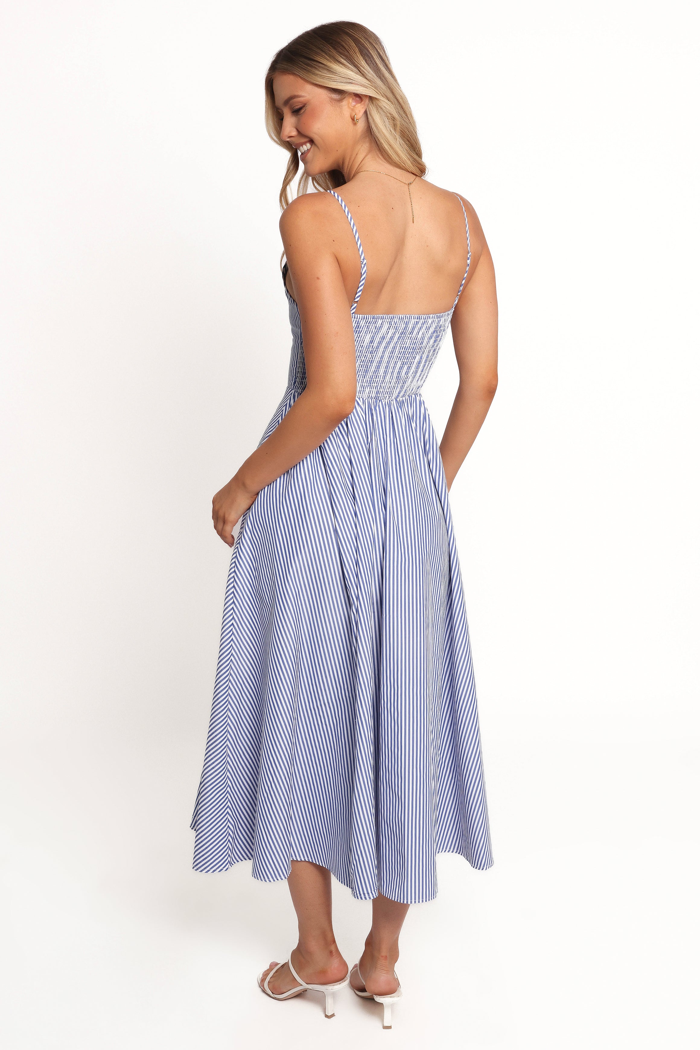 Romilly Strappy Maxi Dress - Light Blue