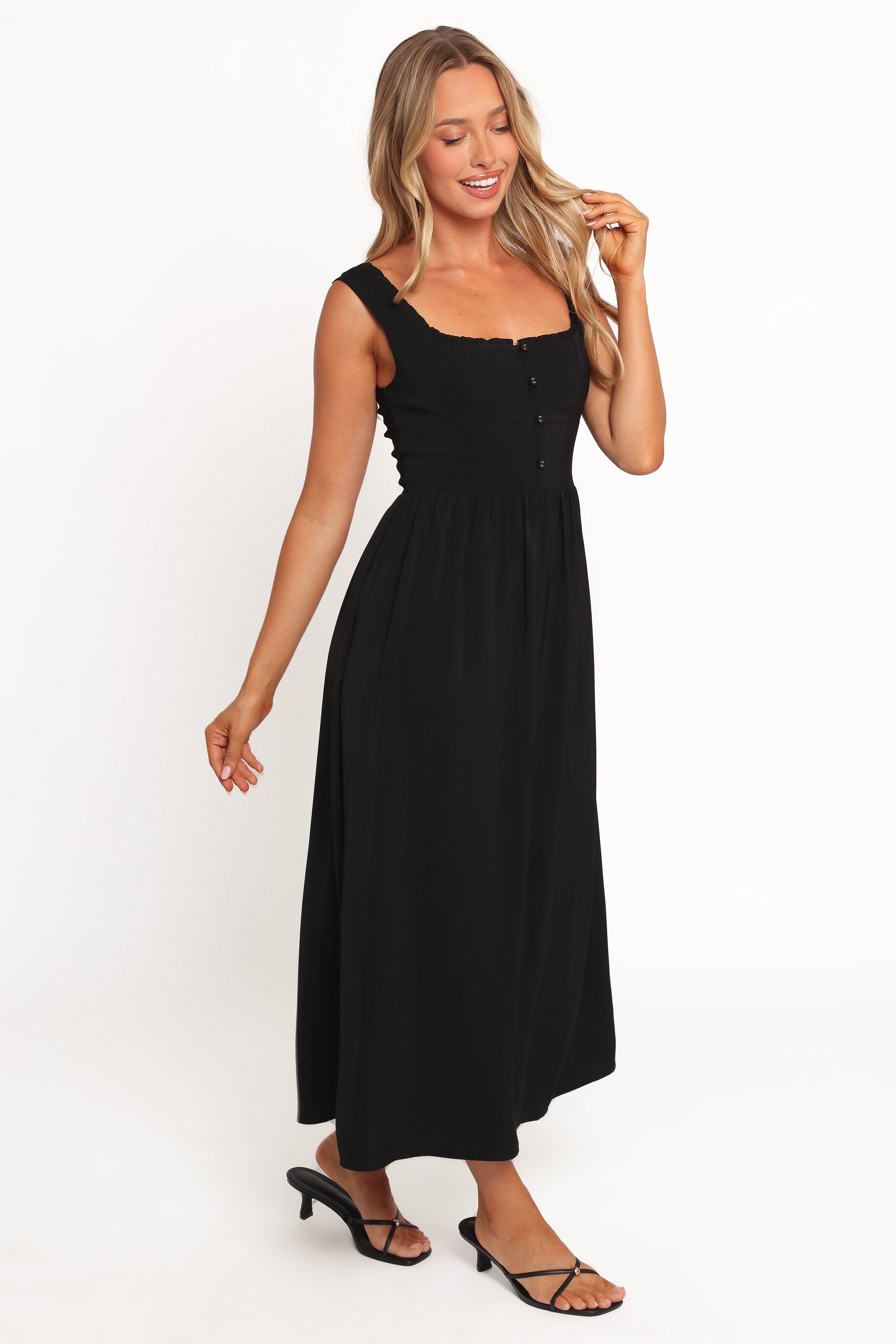 Melrose Midi Dress - Black