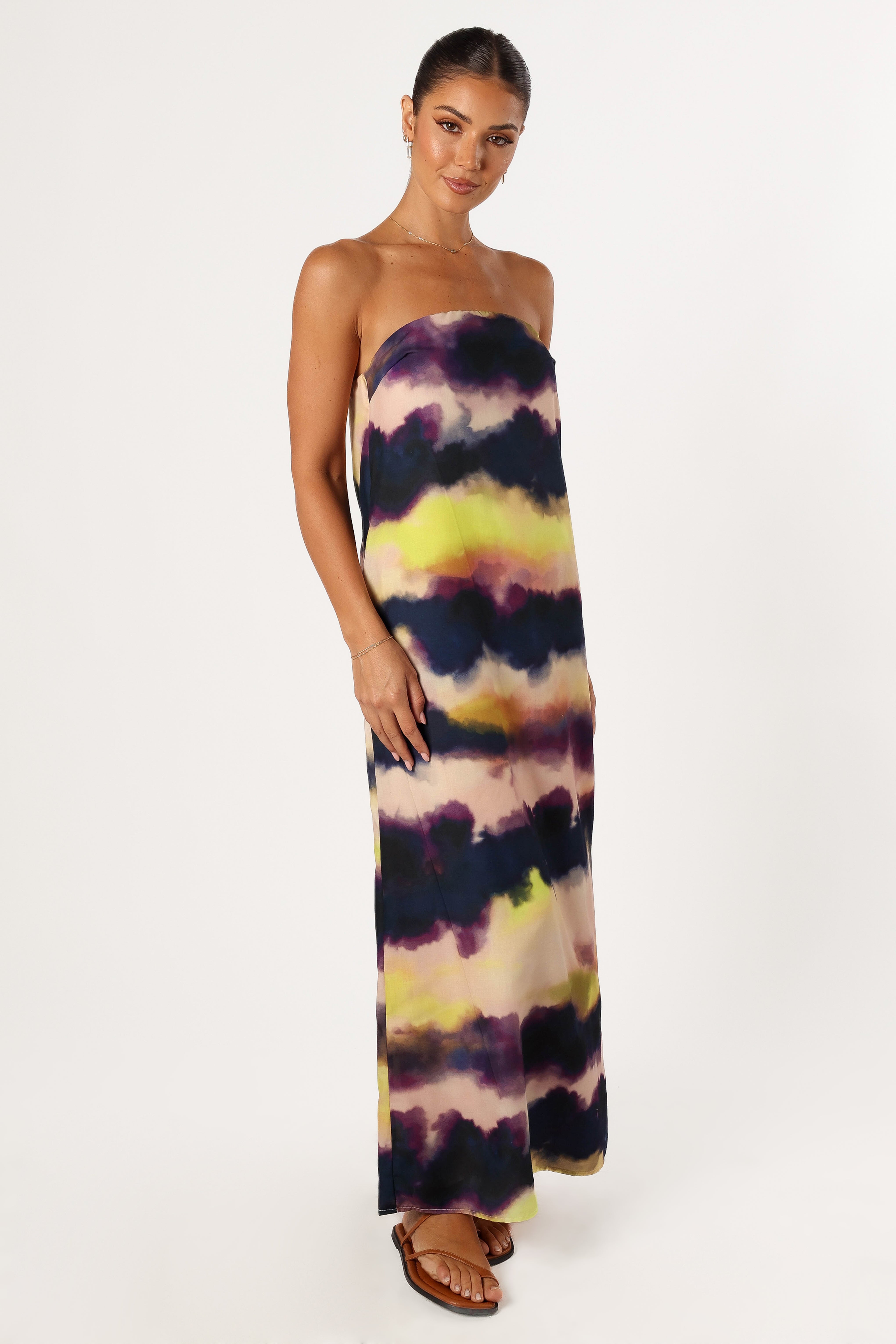 Oasis Strapless Maxi Dress - Storm