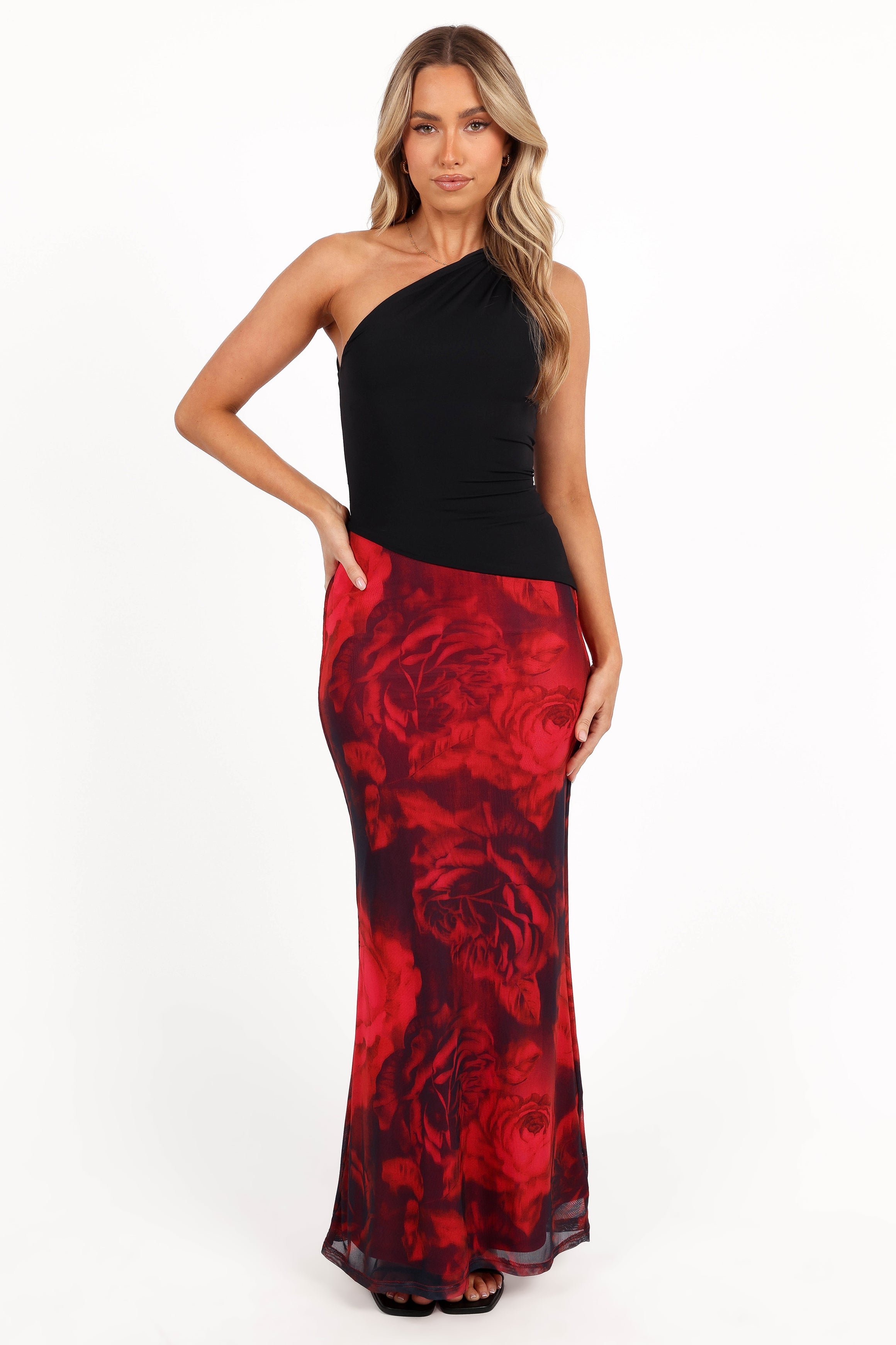 Cici Maxi Skirt - Rose Print