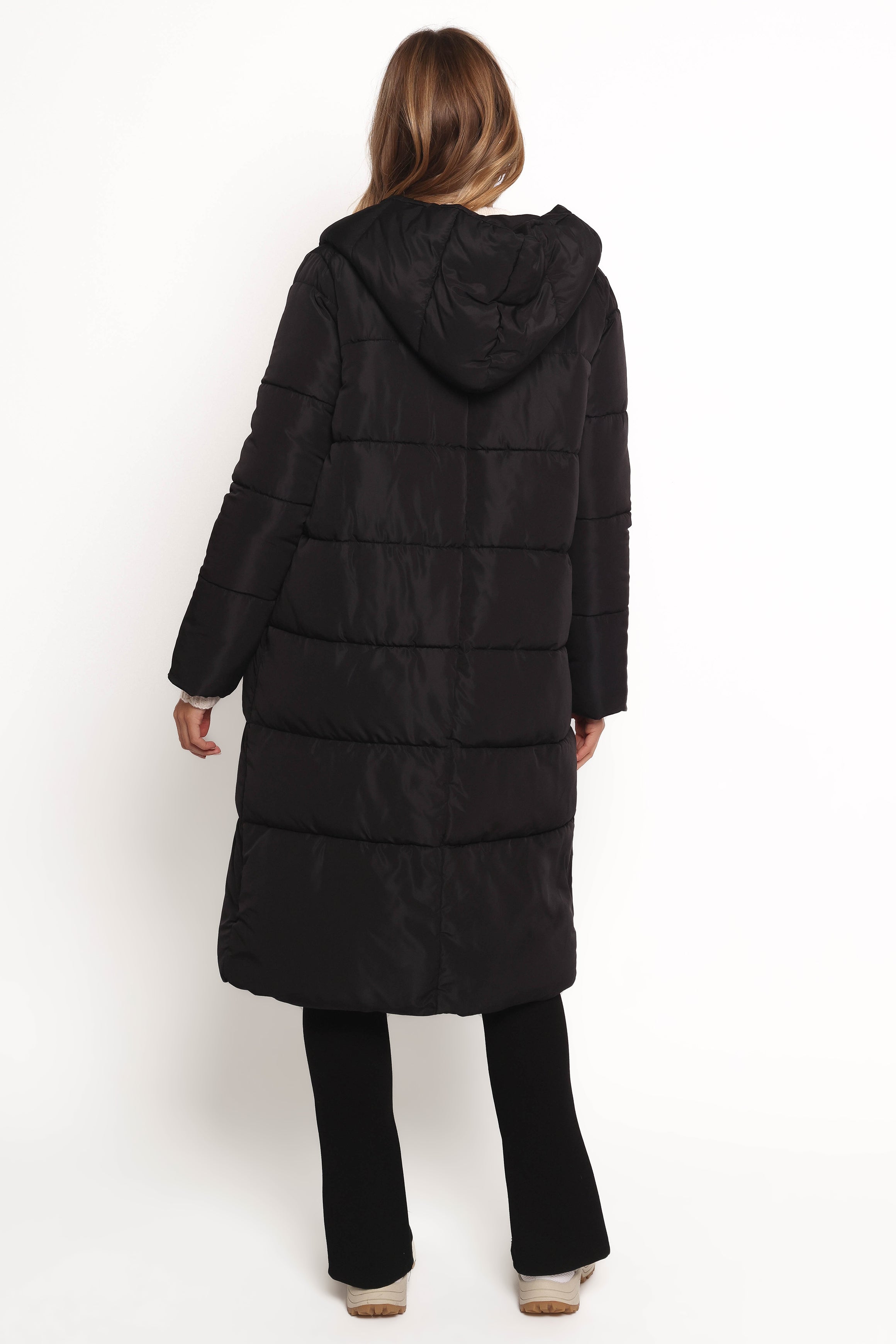 Averie Long Puffer Coat - Black