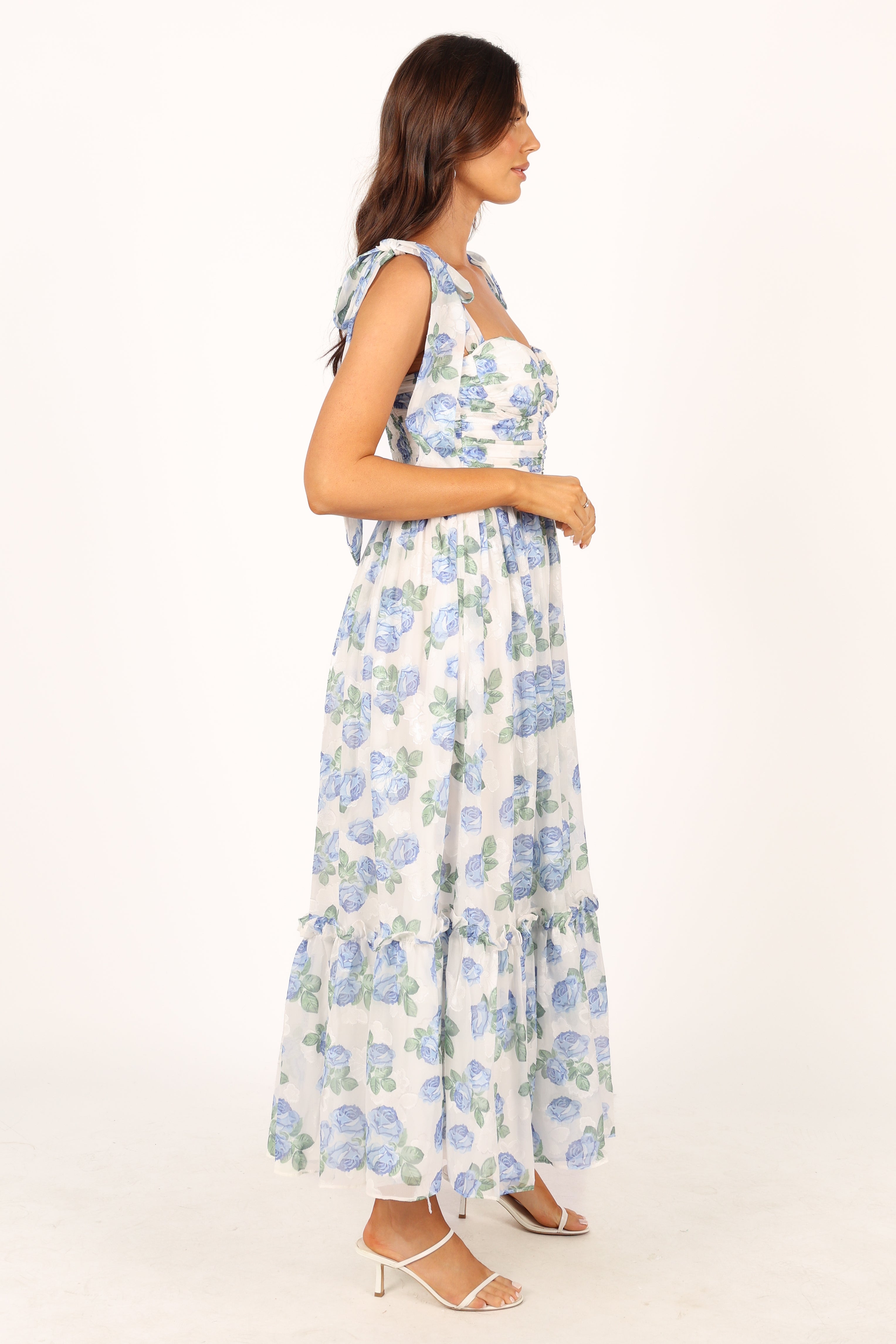 Floret Midi Dress - Blue