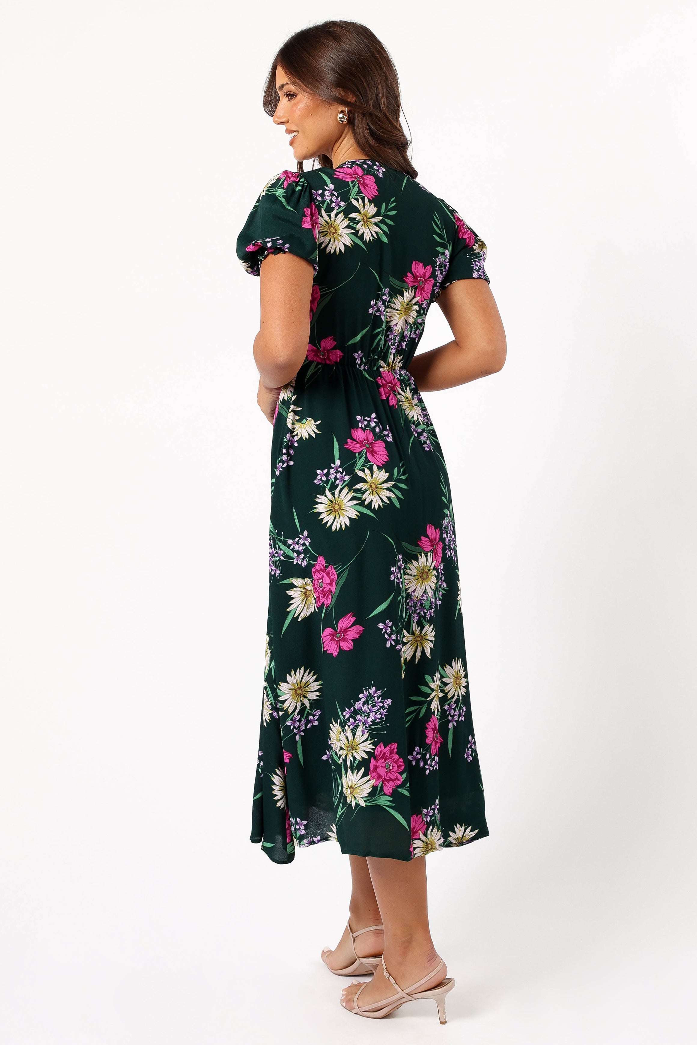 Mazie Floral Midi Dress - Eden Florals