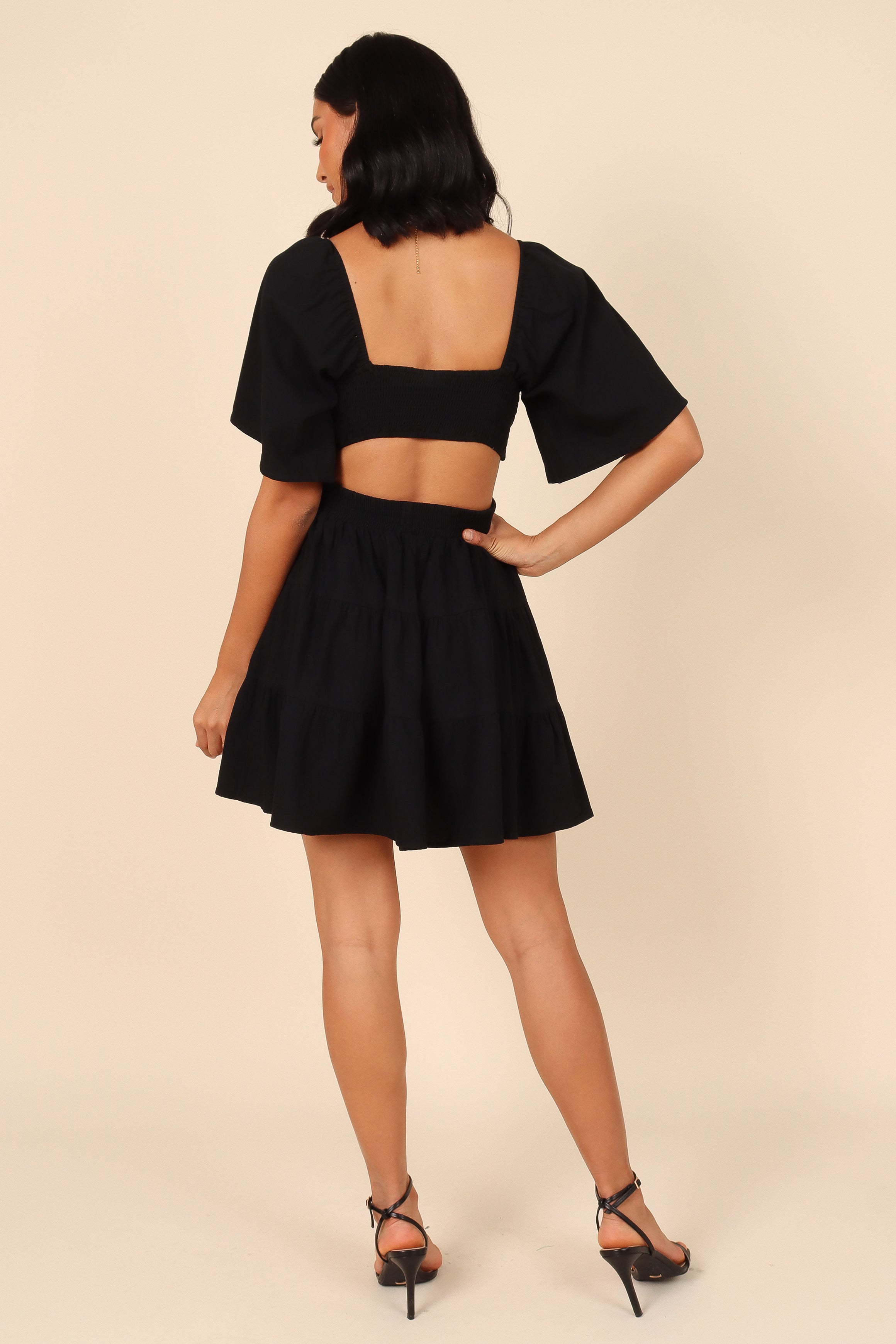 Jordyn Cut Out Mini Dress - Black