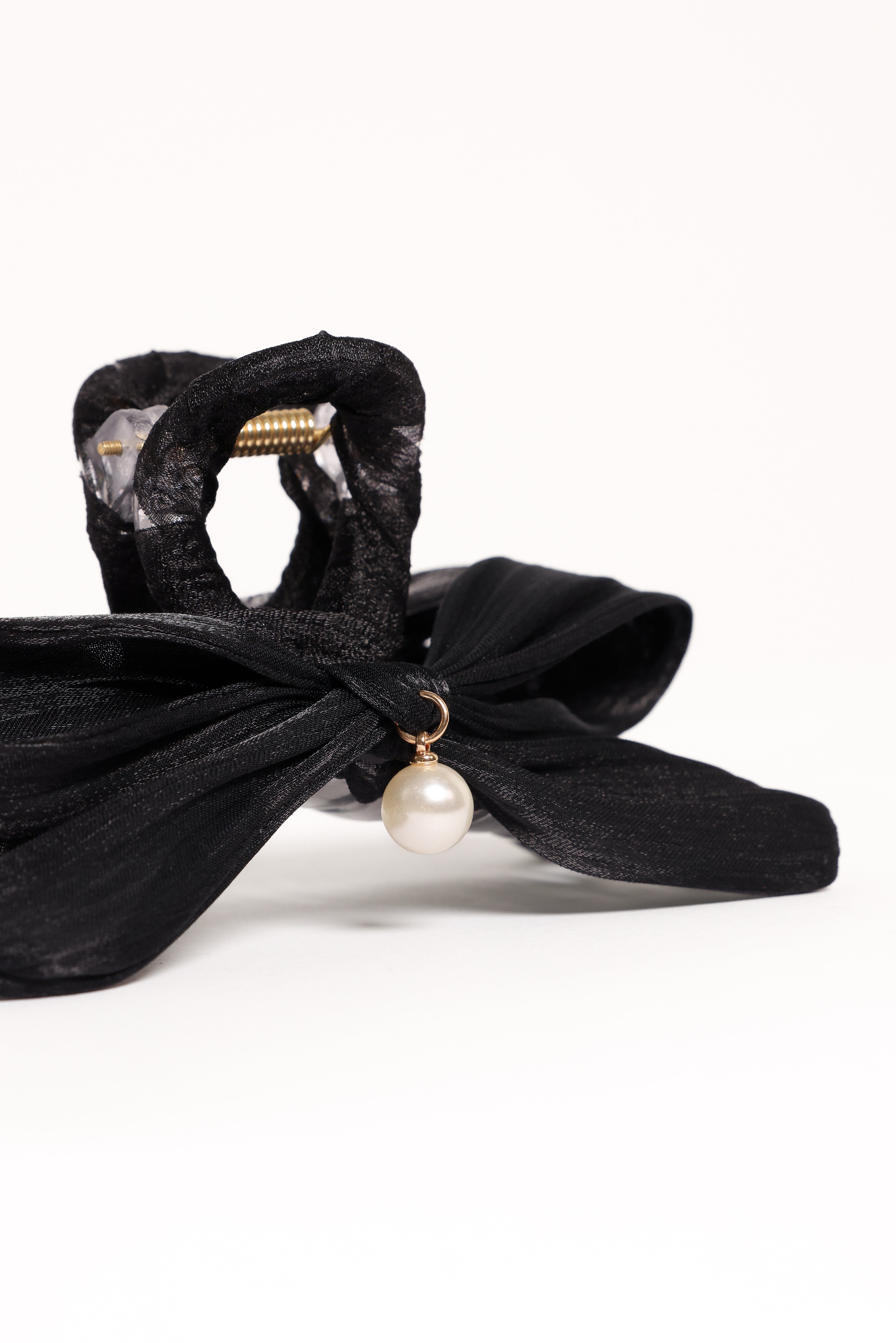 Ezra Bow Hair Clip - Black