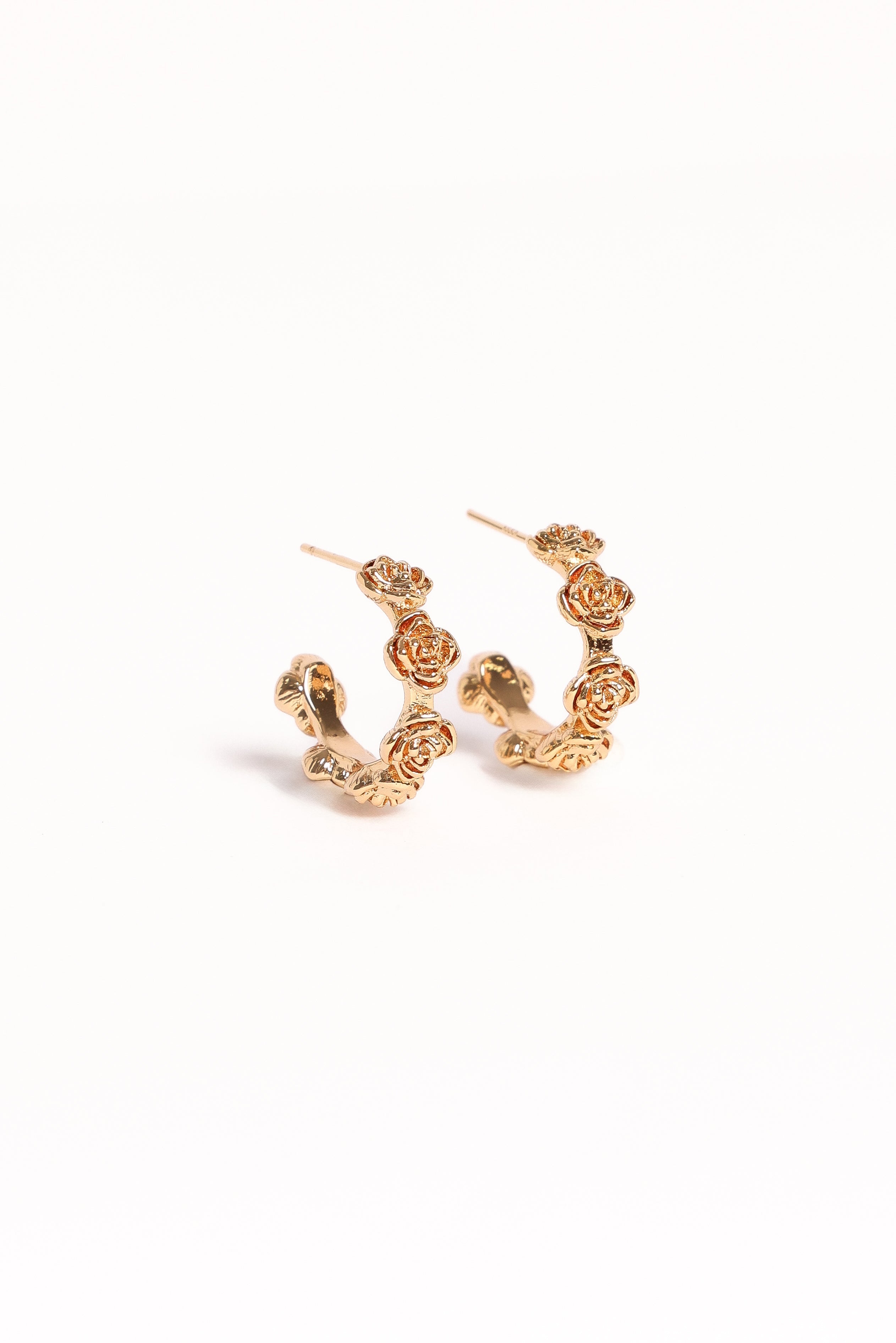 Jennie Flower Earrings - Gold