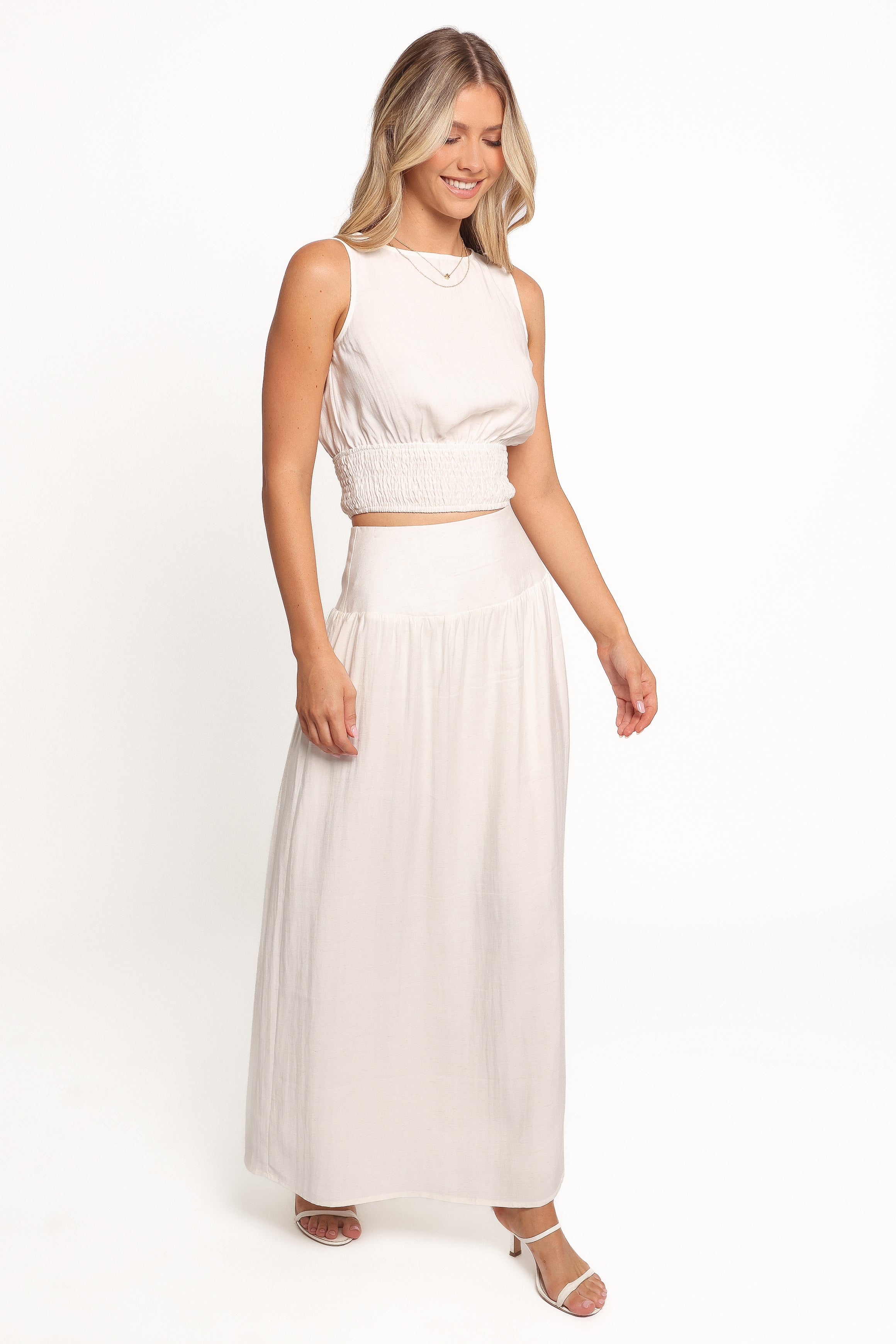 Kerri Skirt Set - White