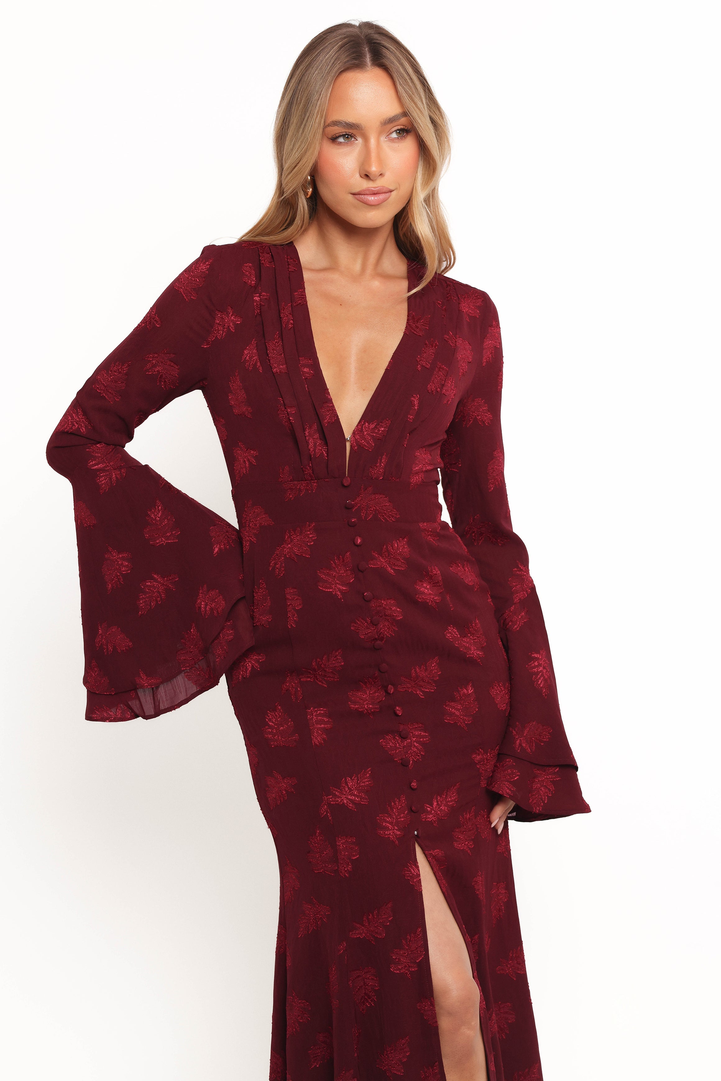 Sarey Maxi Dress - Burgundy