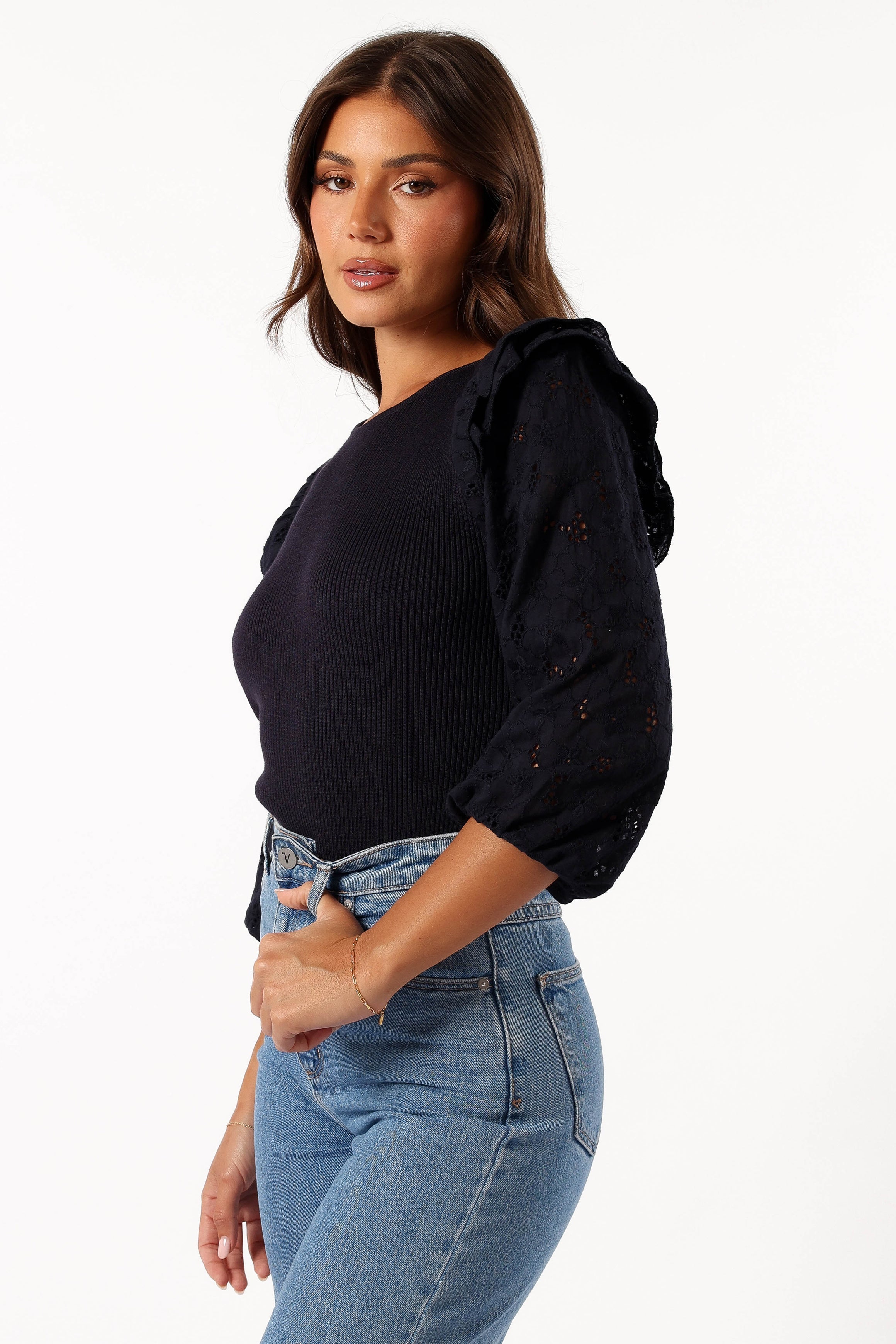 Halle Top - Navy