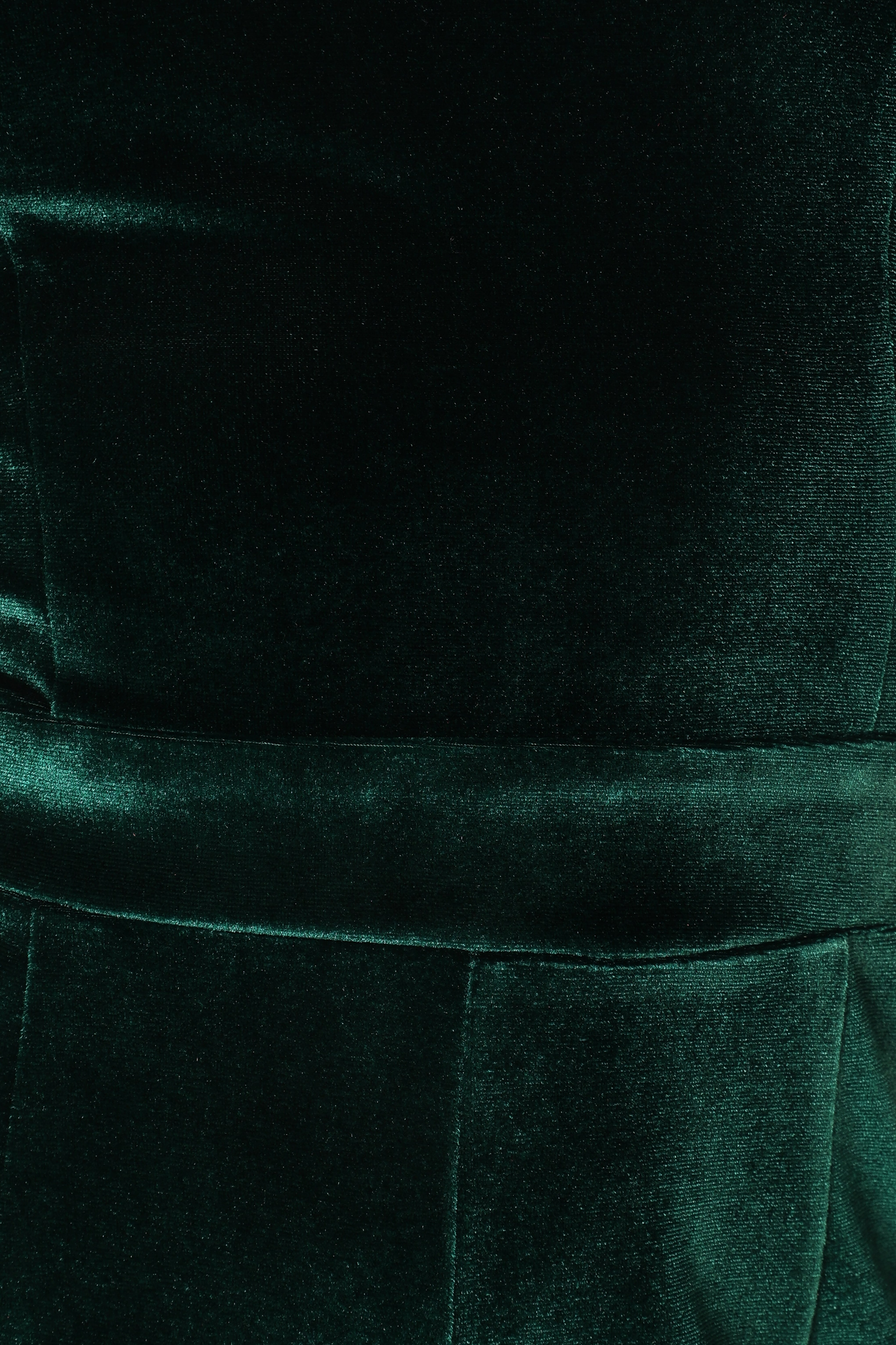 Aria Velvet Jumpsuit - Emerald