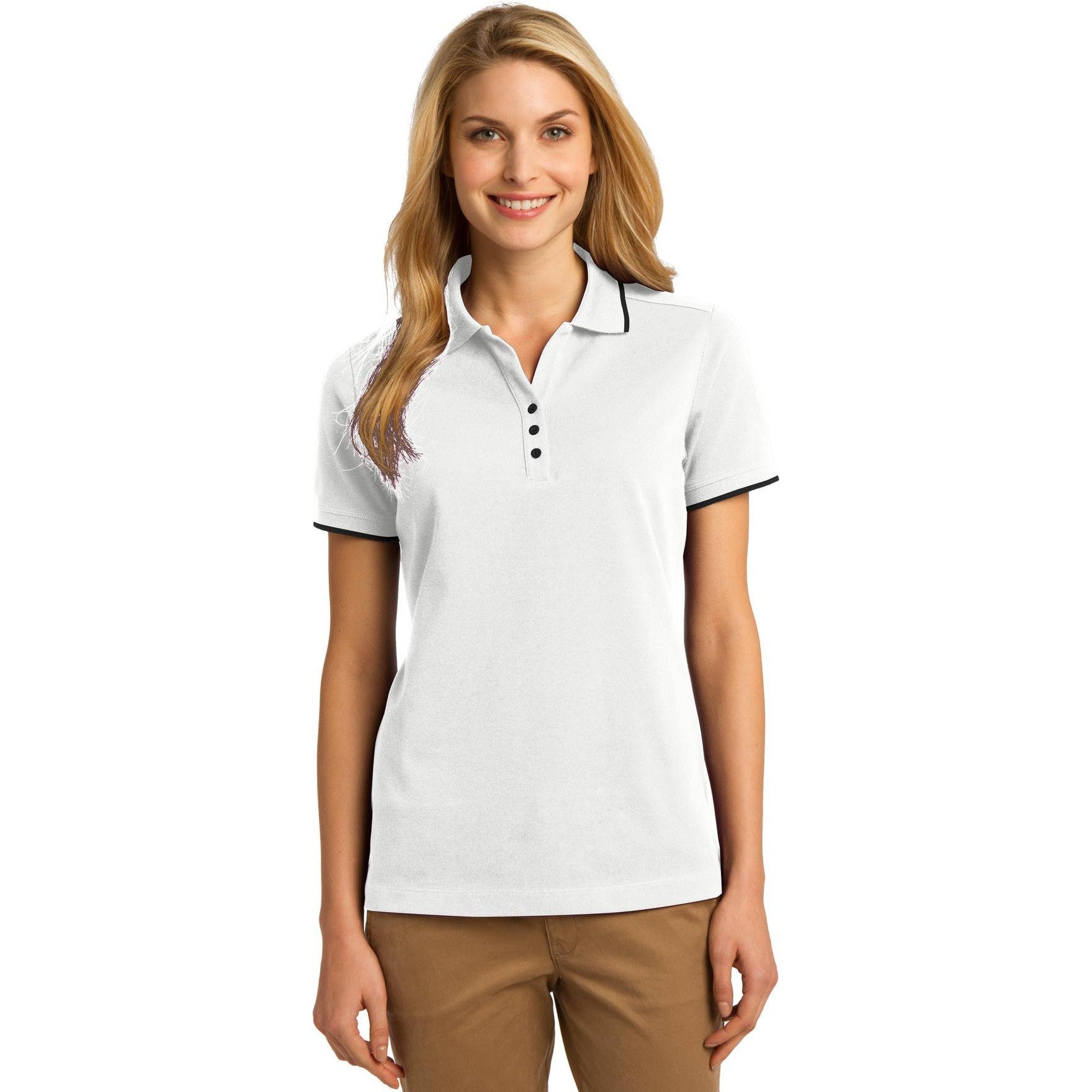 CLOSEOUT - Port Authority Ladies Rapid Dry Tipped Polo