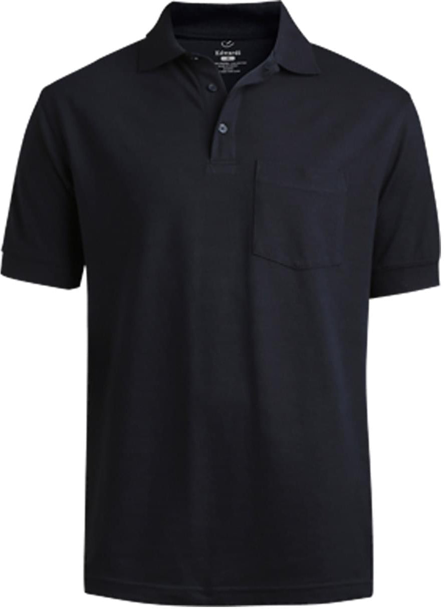 OUTLET-Edwards Blended Pique Short Sleeve Polo With Pocket