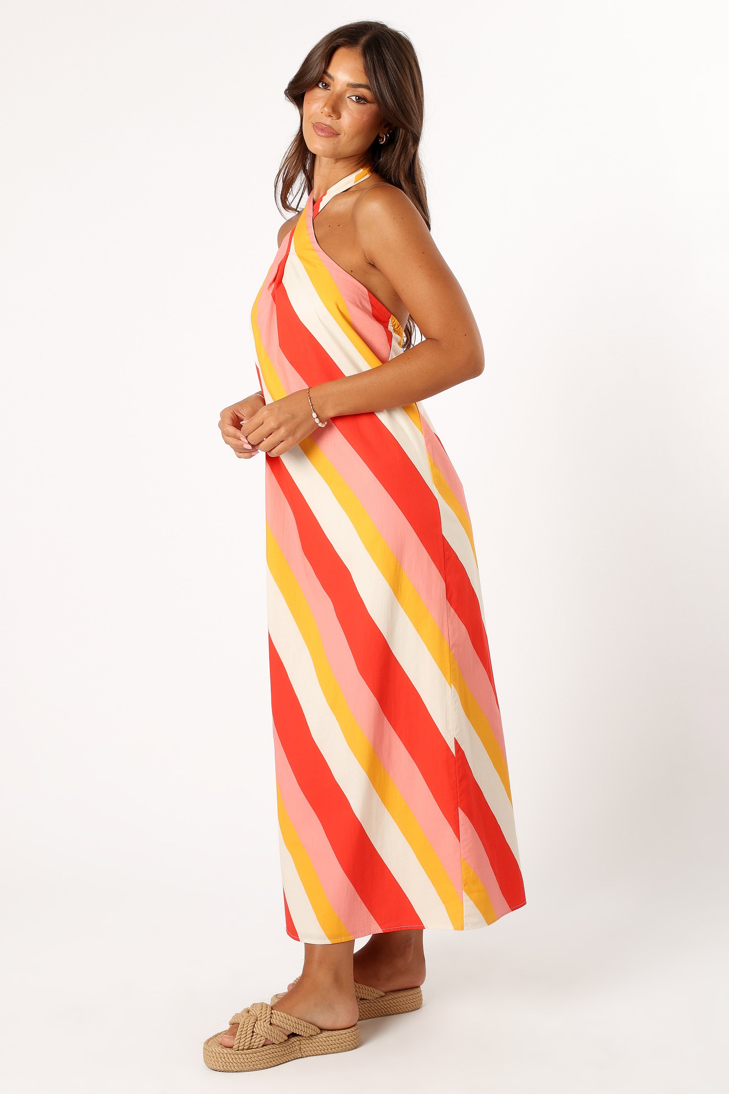 Sabbia Maxi Dress - Pink Stripe