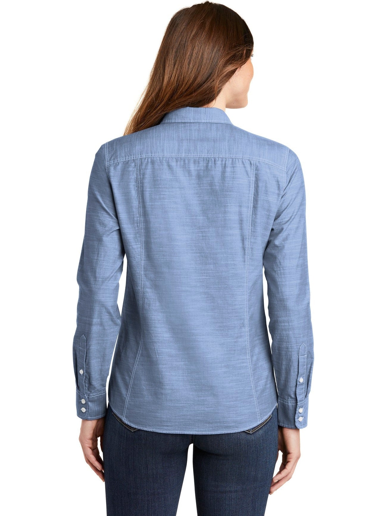 OUTLET-Port Authority Ladies Slub Chambray Shirt