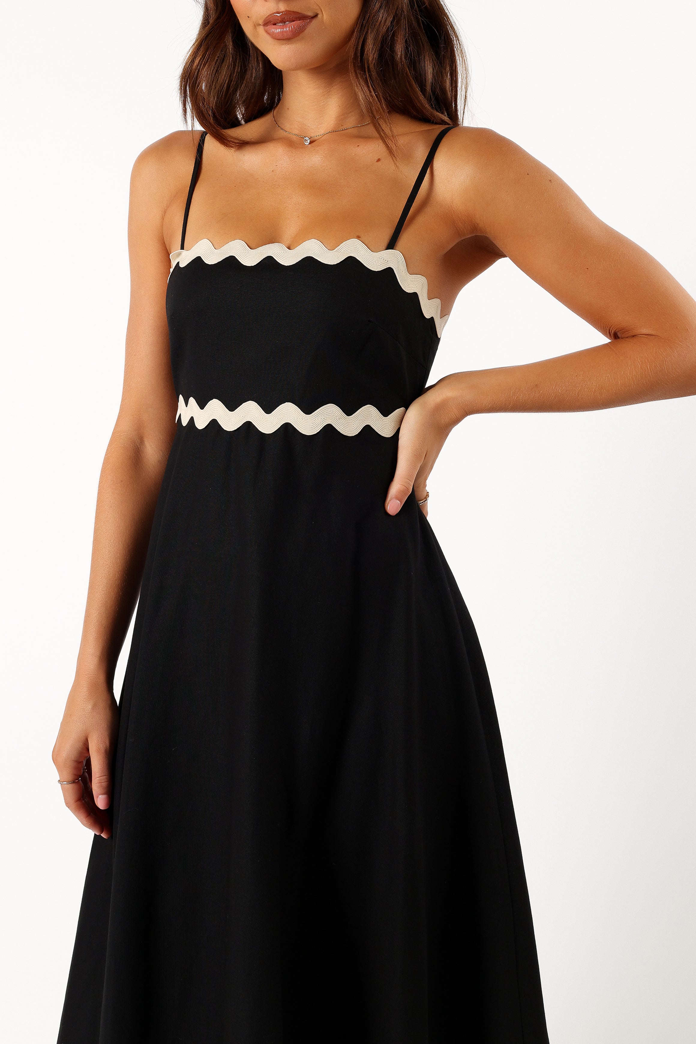 Yana Maxi Dress - Black Cream