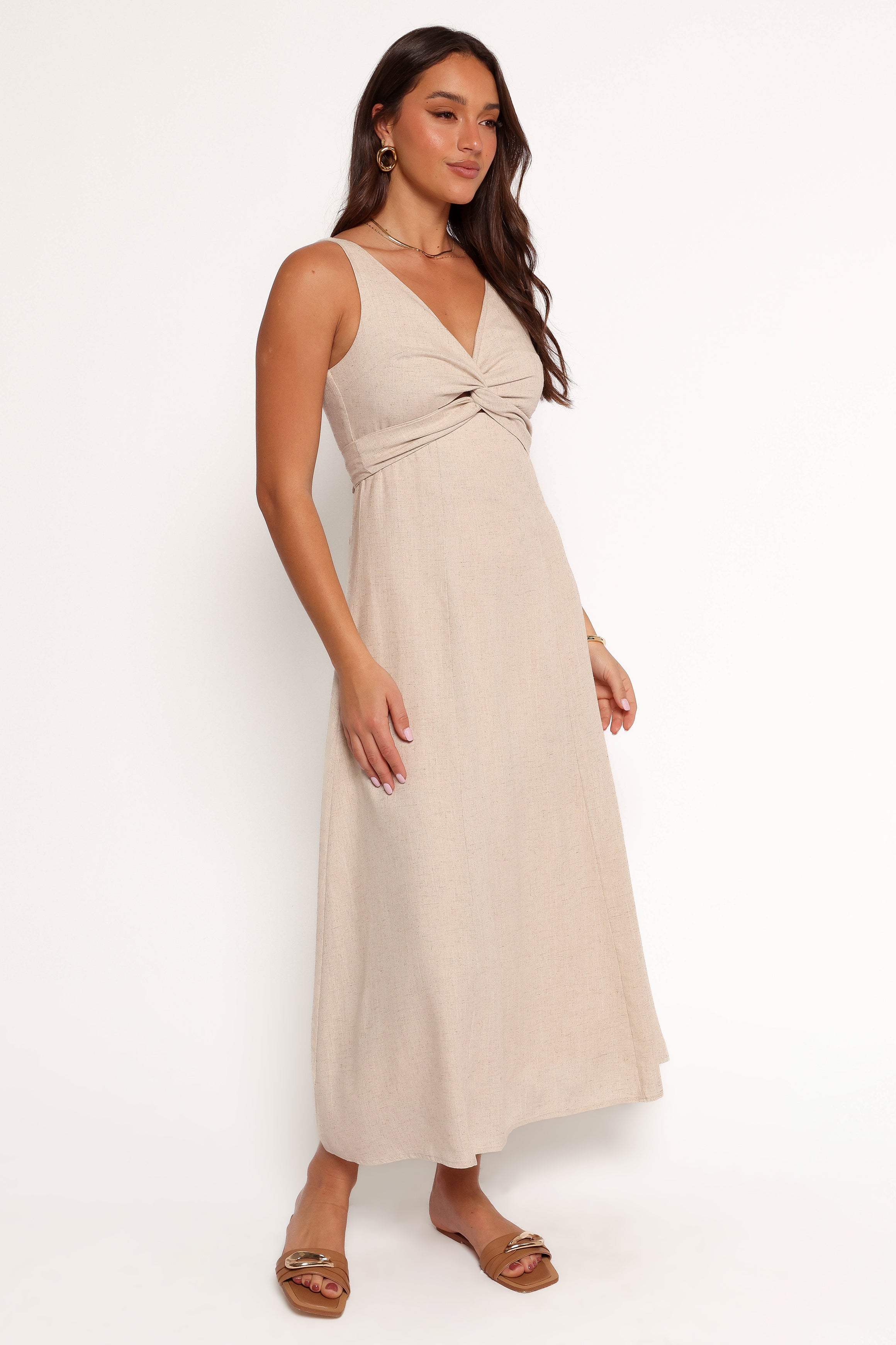 Archer Midi Dress - Oatmeal