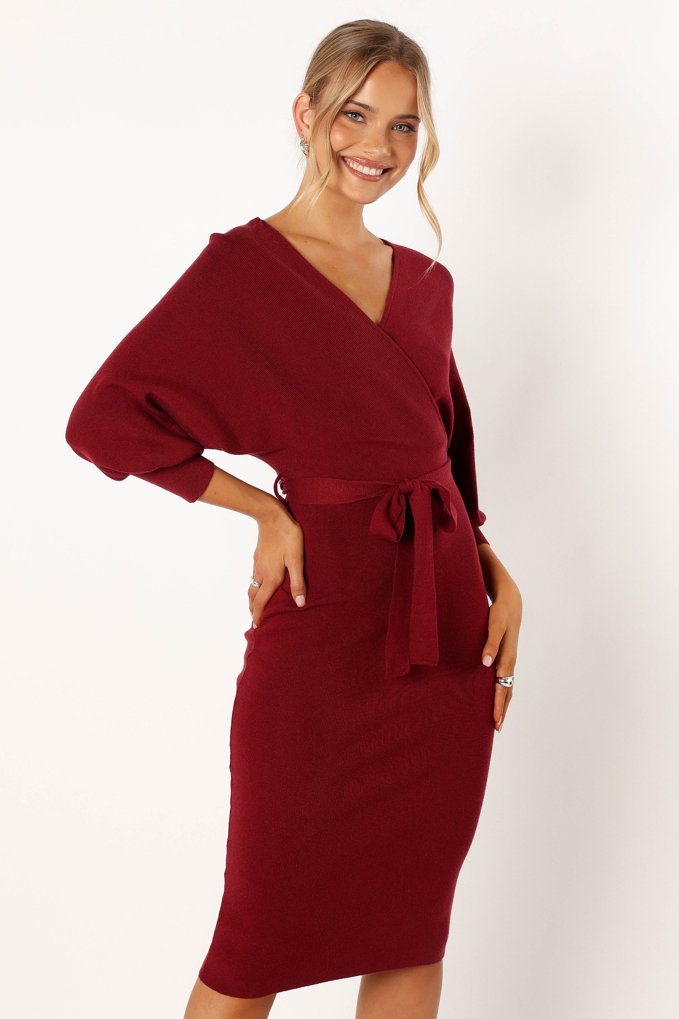 Nate Dress - Merlot