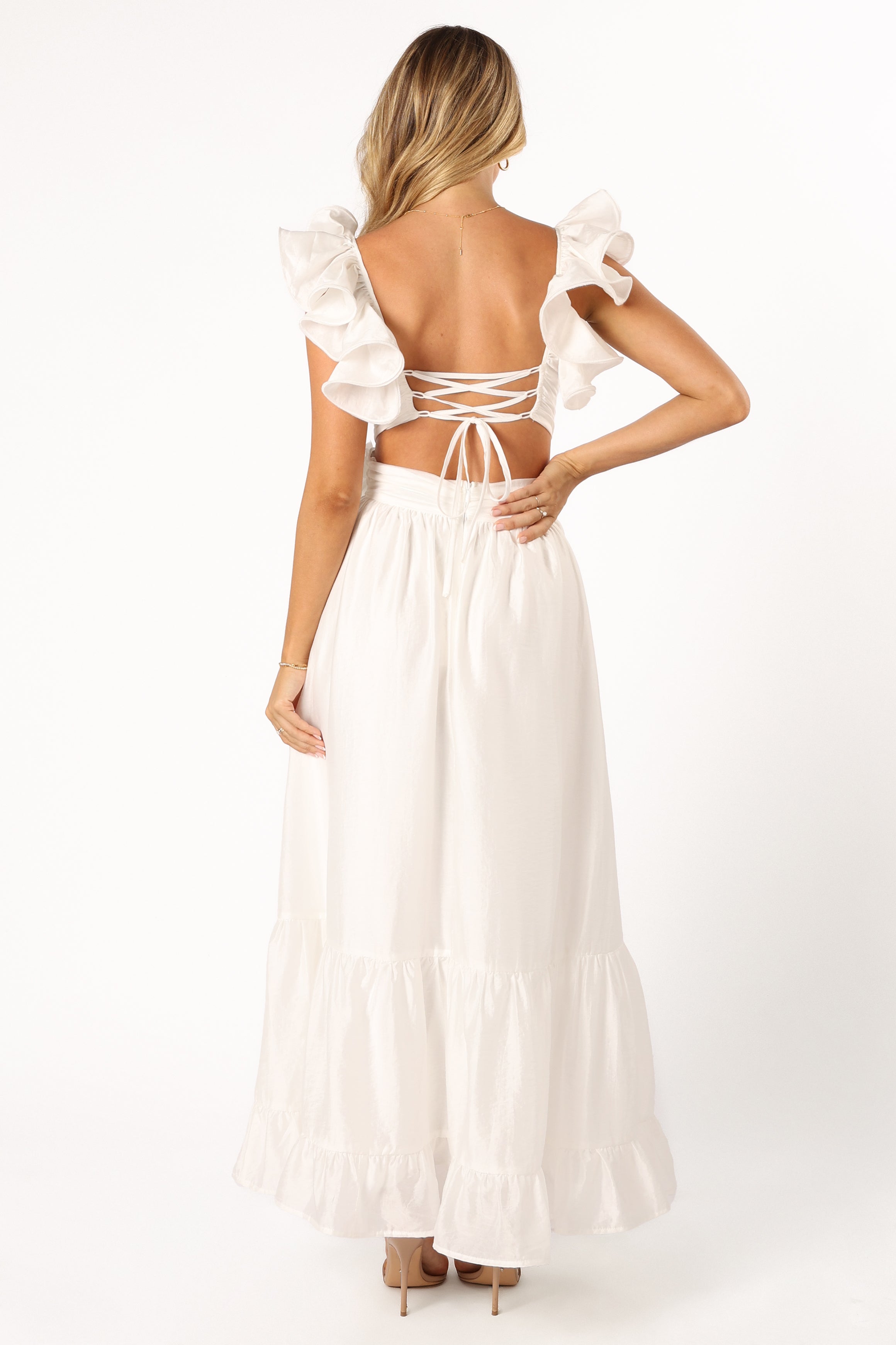 Josey Midi Dress - White