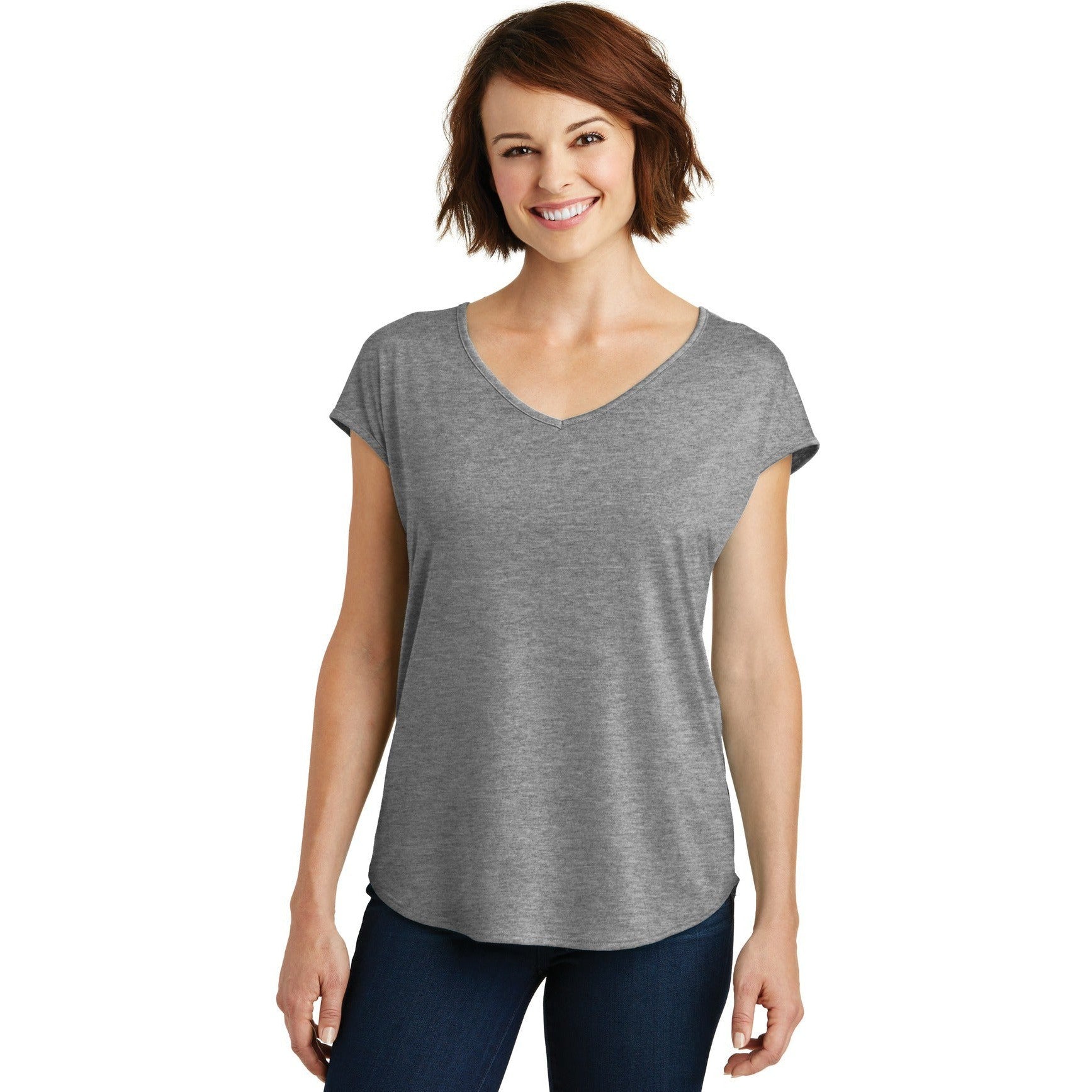 CLOSEOUT - District Women's Drapey Cross-Back Tee