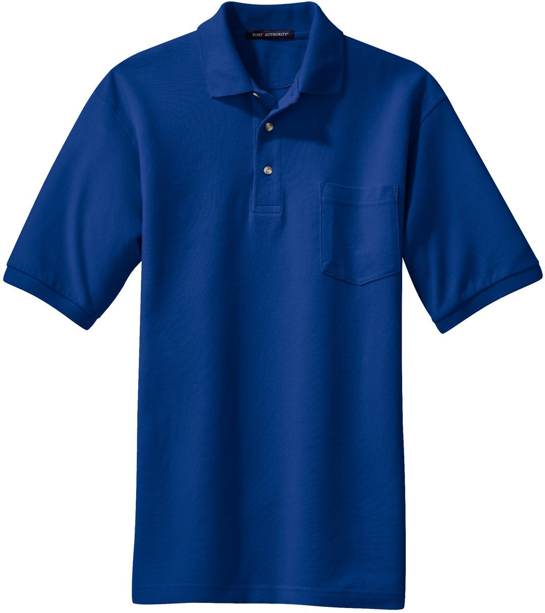 OUTLET-Port Authority Pique Knit Polo Shirt with Pocket