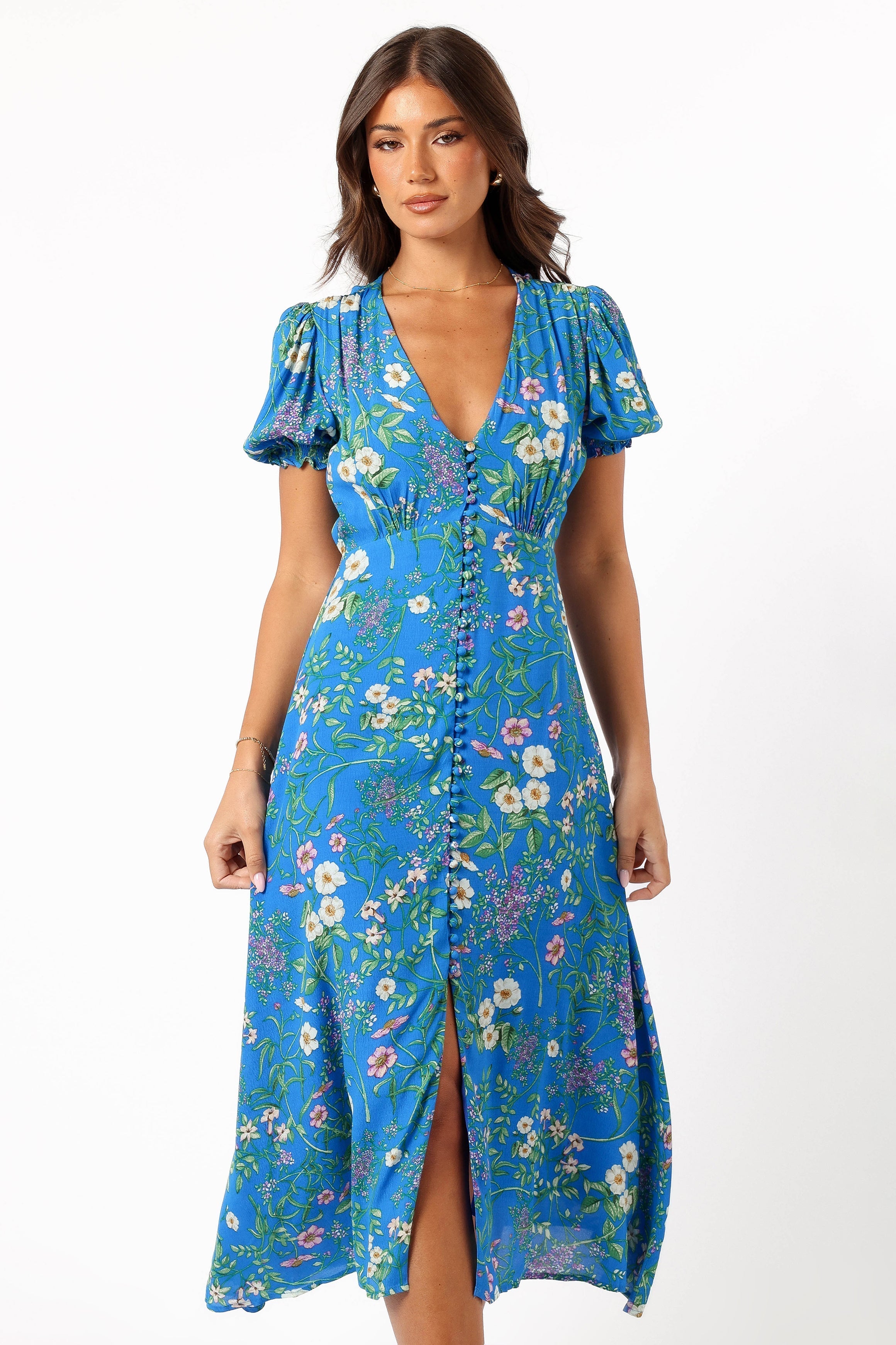 Brax Floral Dress - Blue Ivy