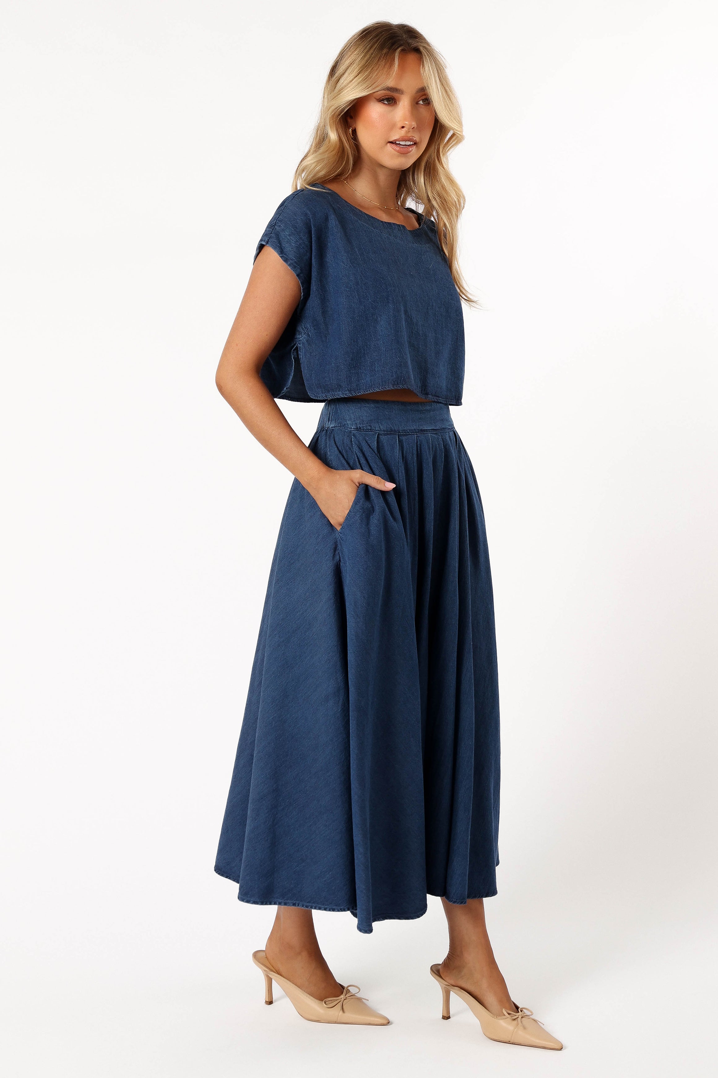 Rylie Two Piece Set - Dark Denim