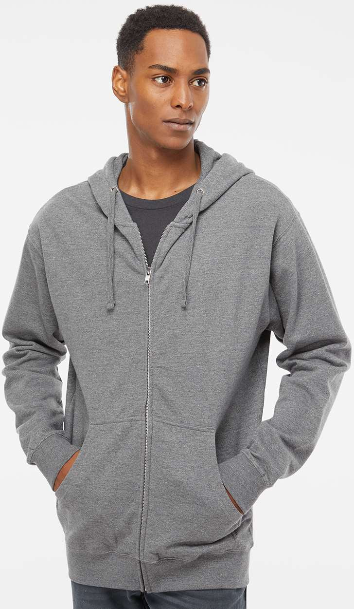 OUTLET-Independent Trading Co. Midweight Full-Zip Hooded Sweatshirt