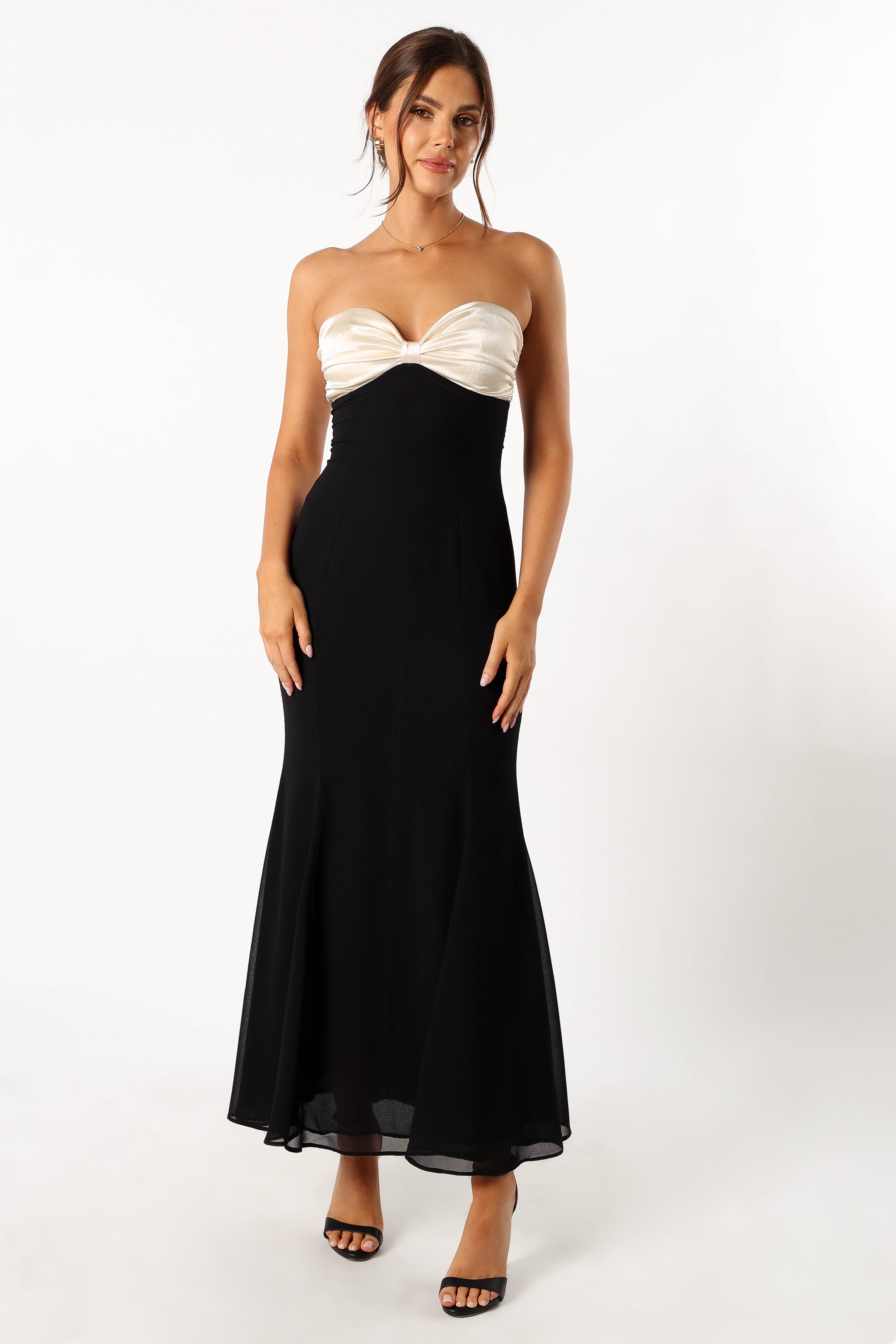 Cecilia Strapless Maxi Dress - Black