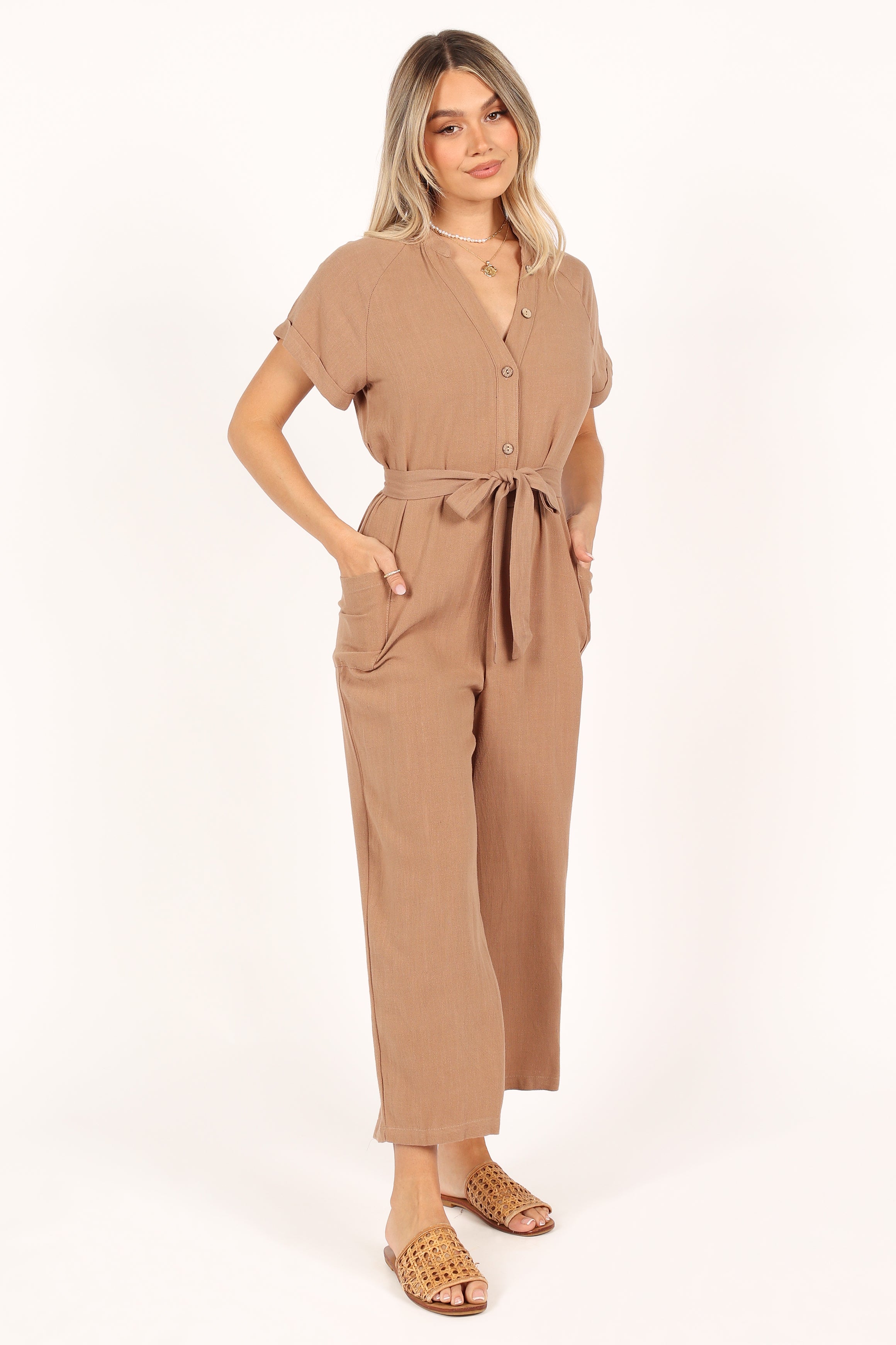 Archie Jumpsuit - Mocha